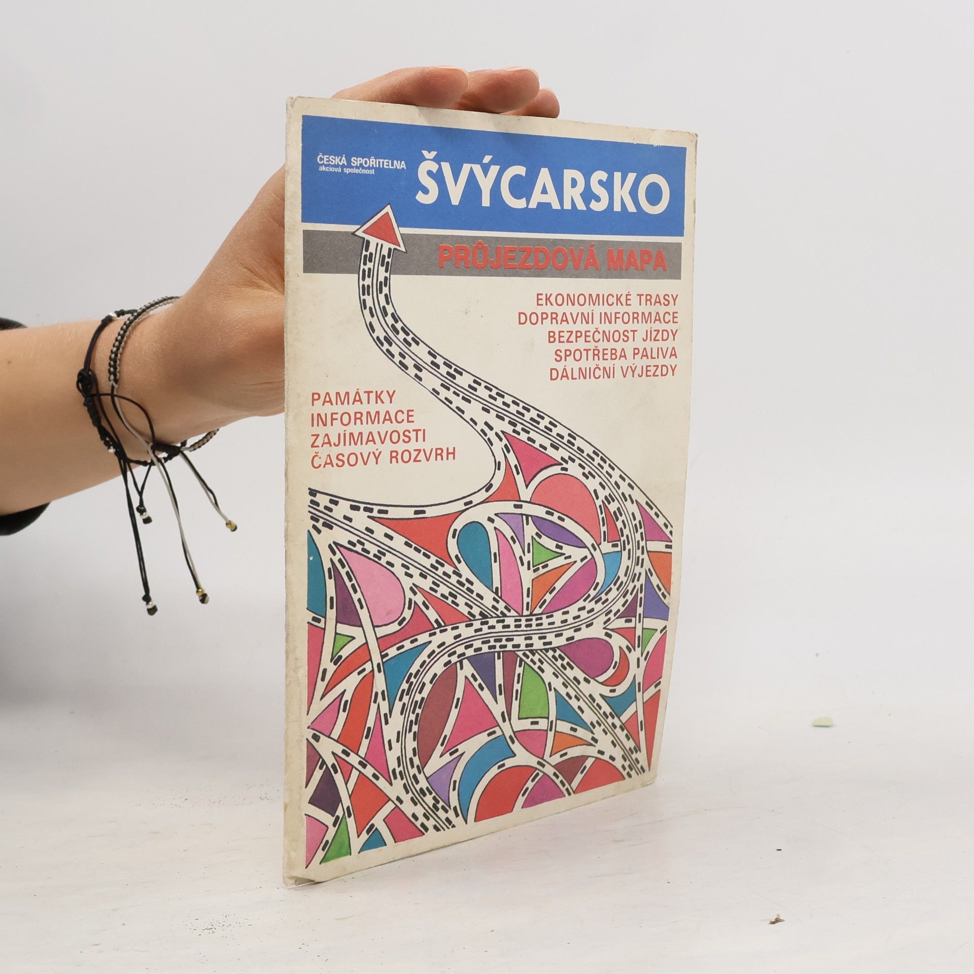 Autores varios Švýcarsko. Průjezdová mapa