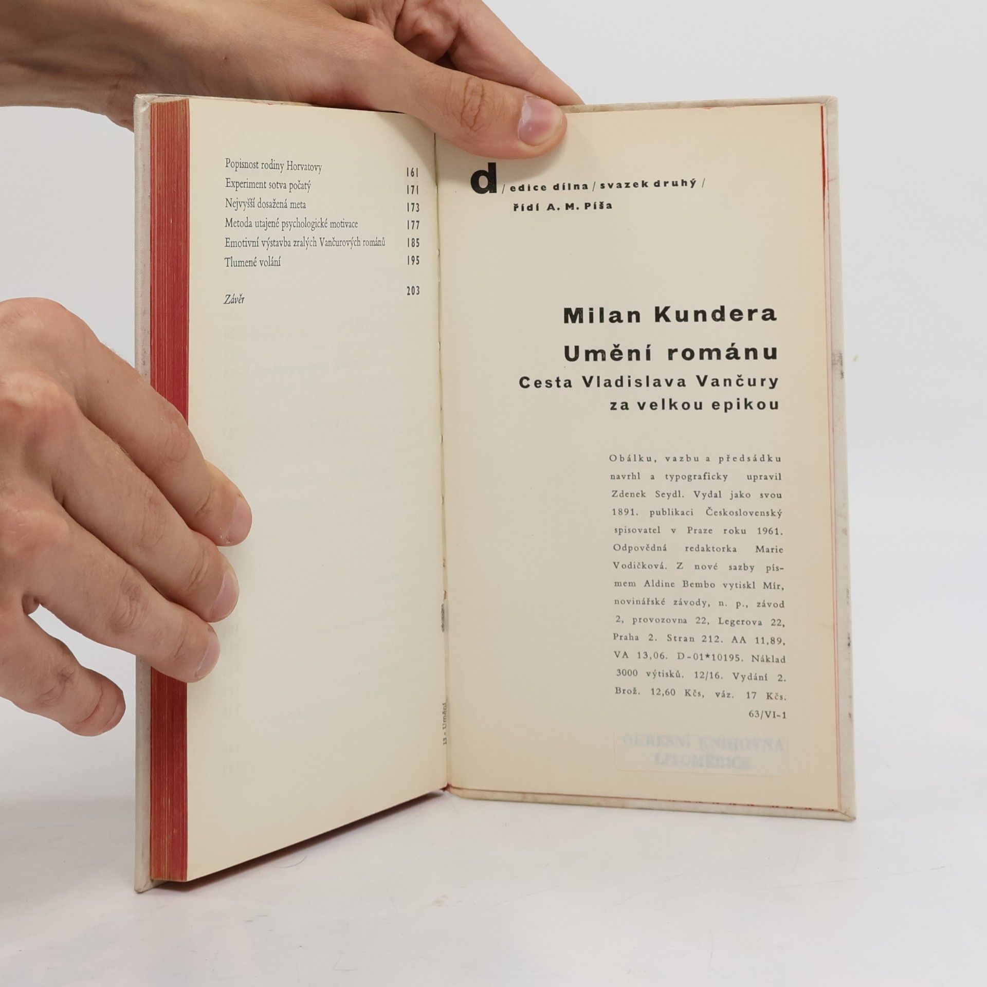 Milan Kundera Umění románu