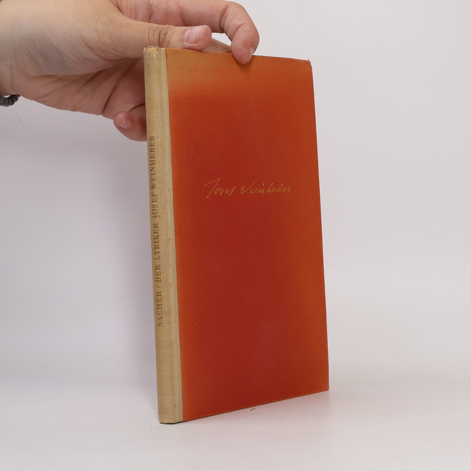 Friedrich Sacher Der Lyriker Josef Weinheber