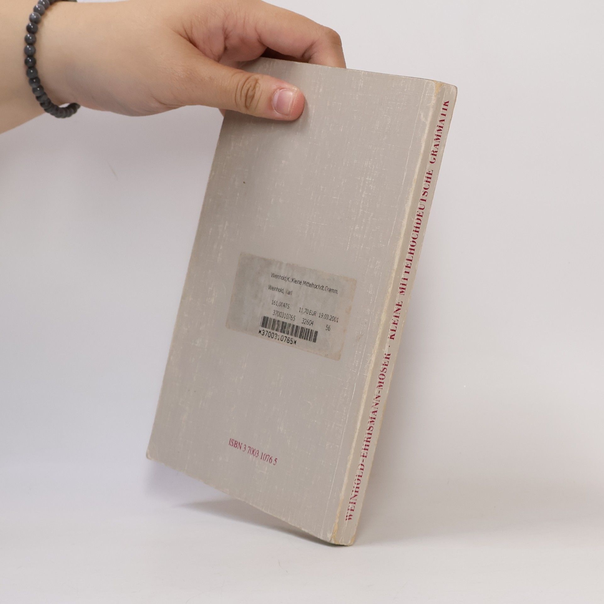 Hugo Moser Kleine mittelhochdeutsche Grammatik