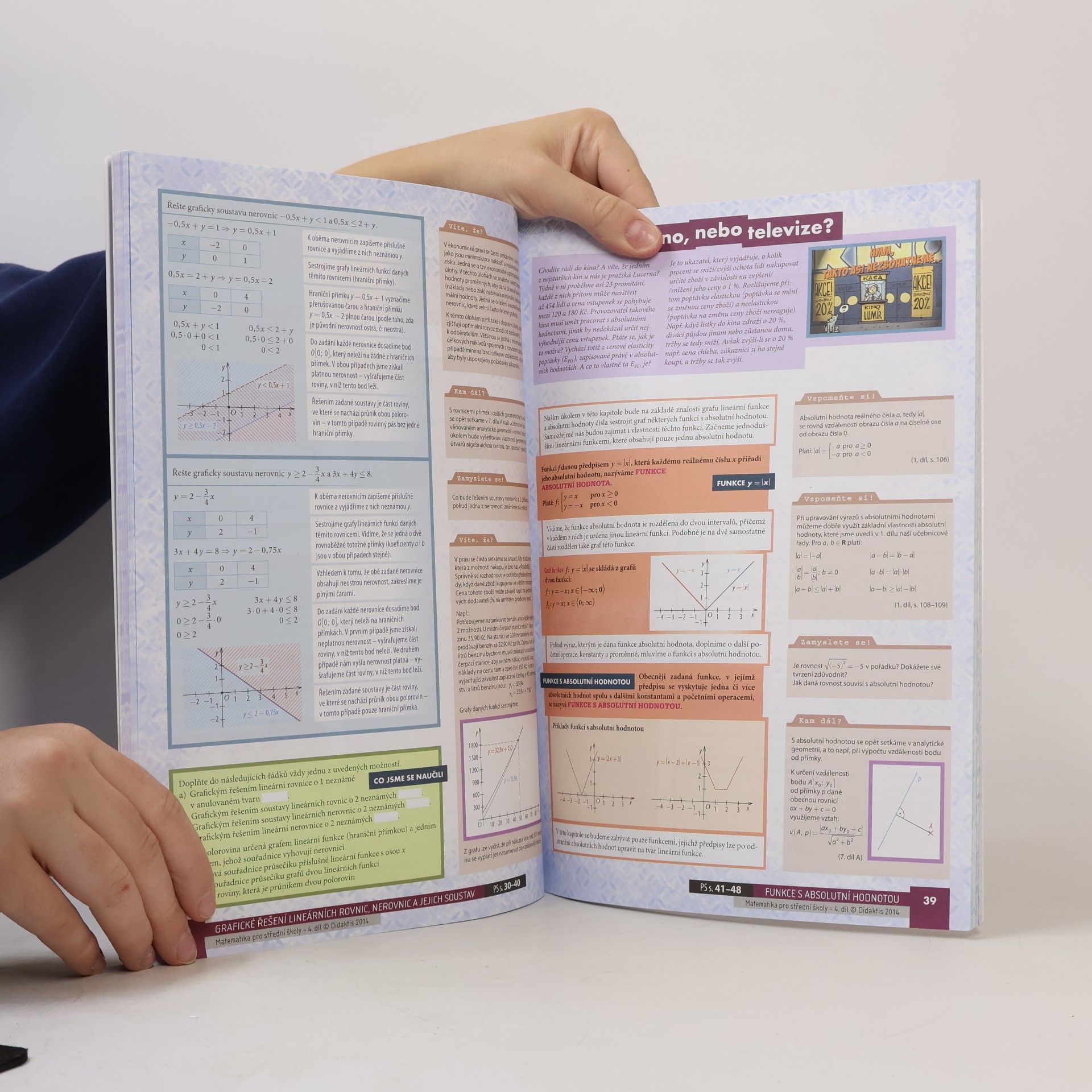 Rita Vémolová Matematika pro střední školy. 4. díl, Funkce I