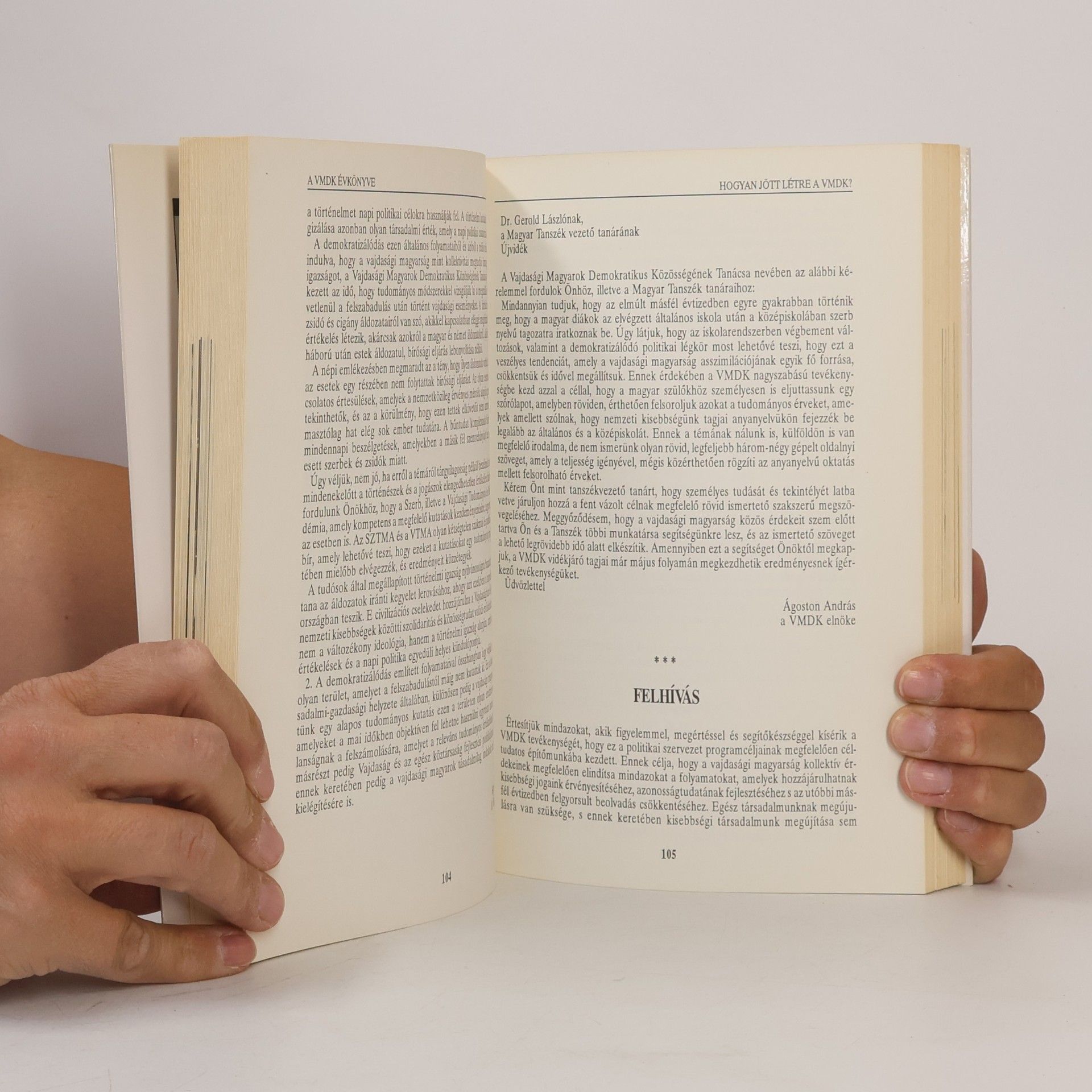 Collectif d'auteurs Magyarok Jugoszláviában '90