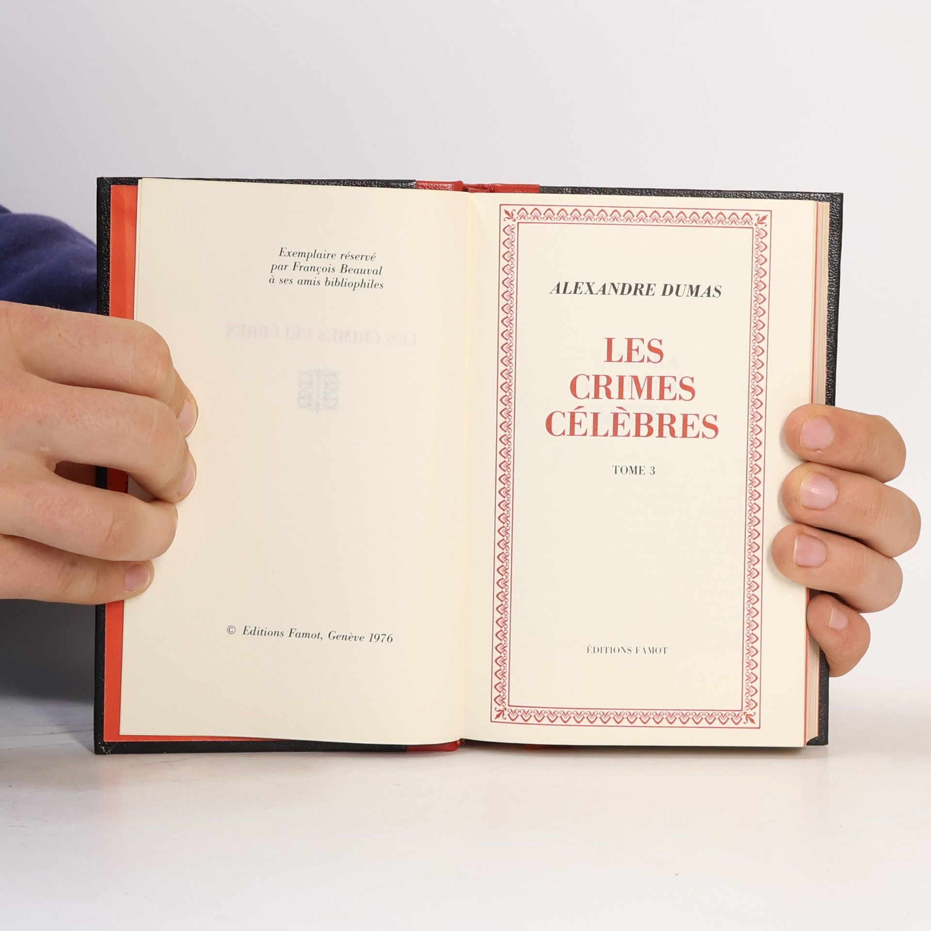 Alexandre Dumas starší Les crimes célebres
