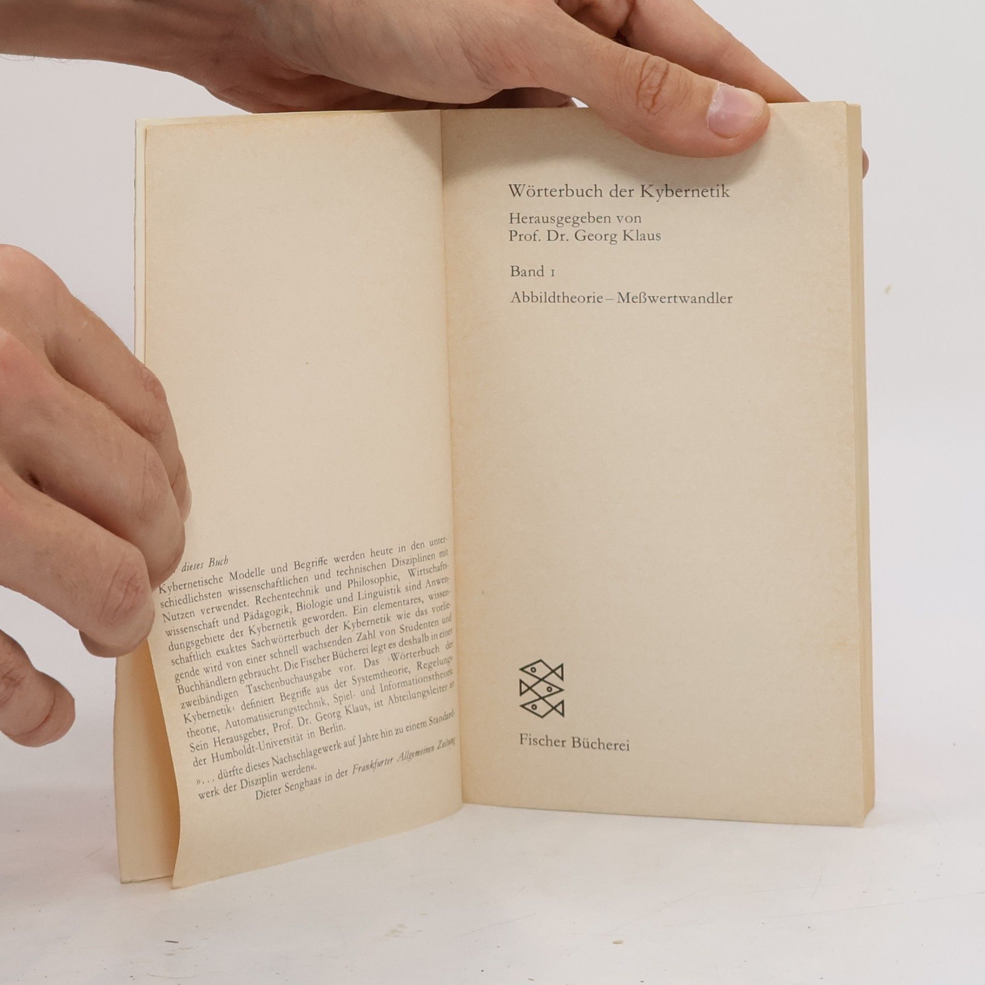 Klaus-Georg Wey Wörterbuch der Kybernetik 1. A-M