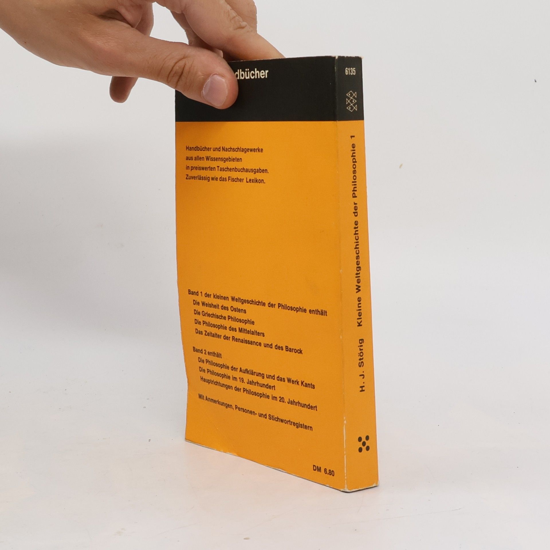 Hans Joachim Störig Kleine Weltgeschichte der Philosophie 1
