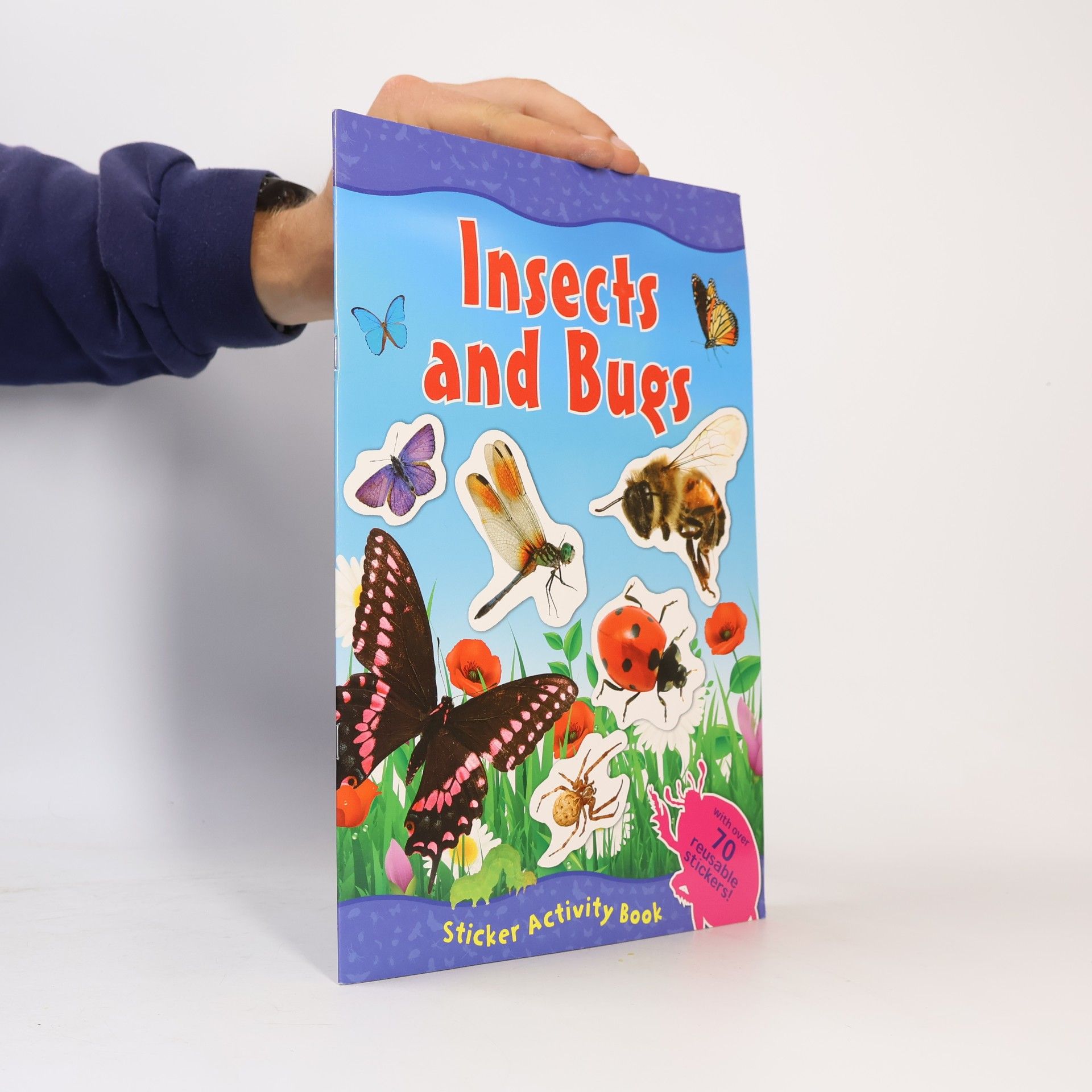 Kolektív autorov Insects And Bugs Sticker Activity Book With Over 70 Reusable Stickers