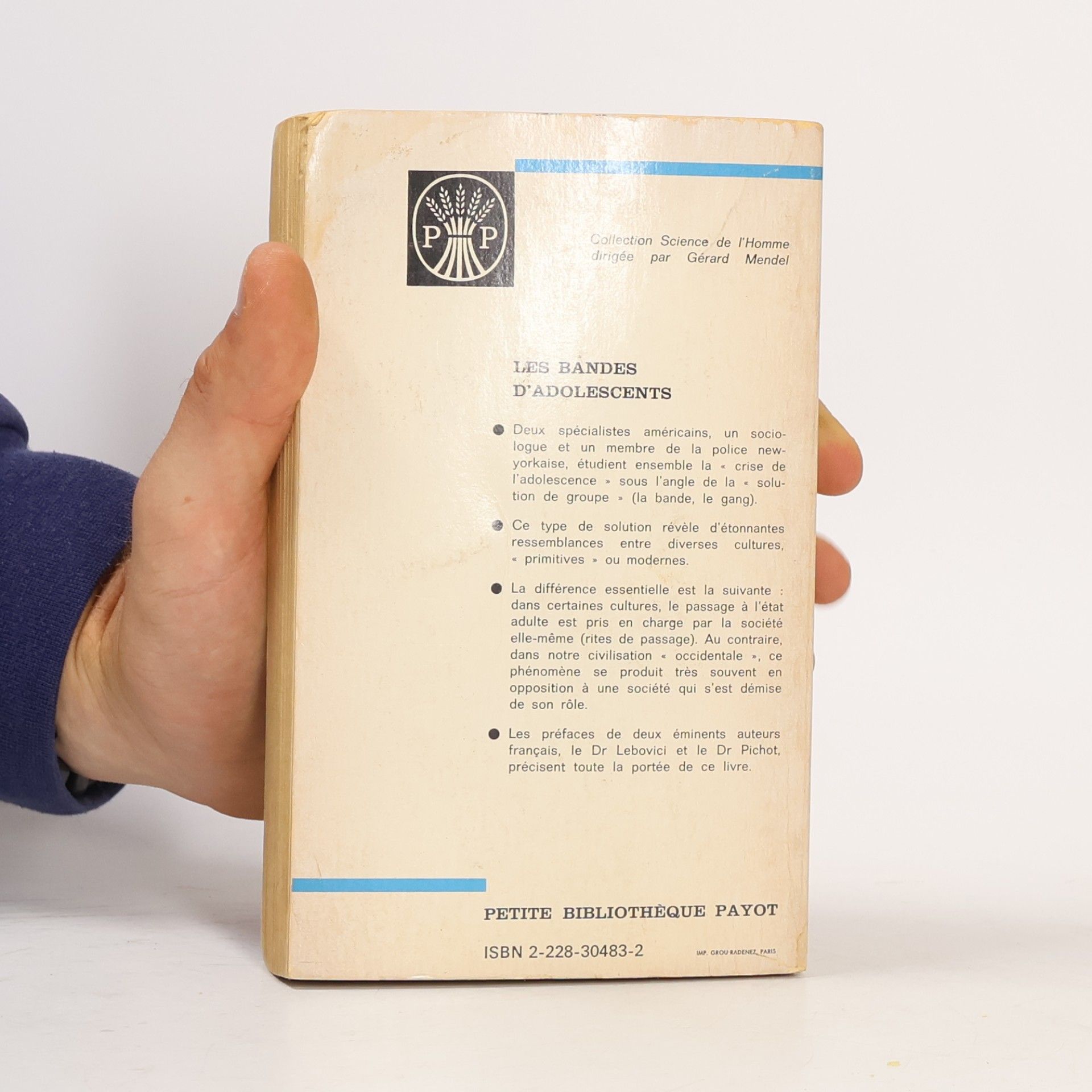H. Bloch Petite Bibliothèque Payot - 48: Les bandes d'adolescents
