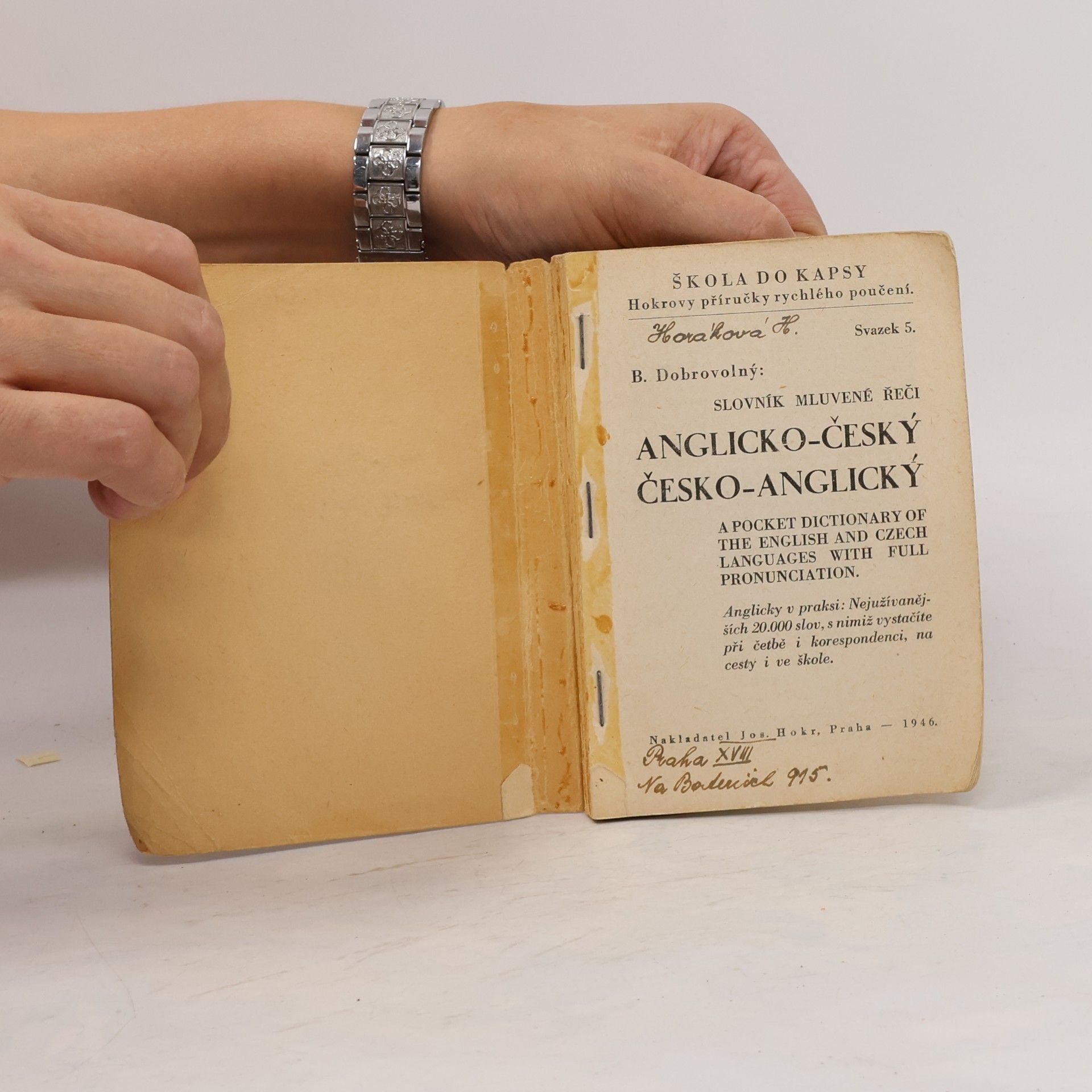 B. Dobrovolný 20.000 slov. Anglicko-český česko-anglický slovník mluvené řeči