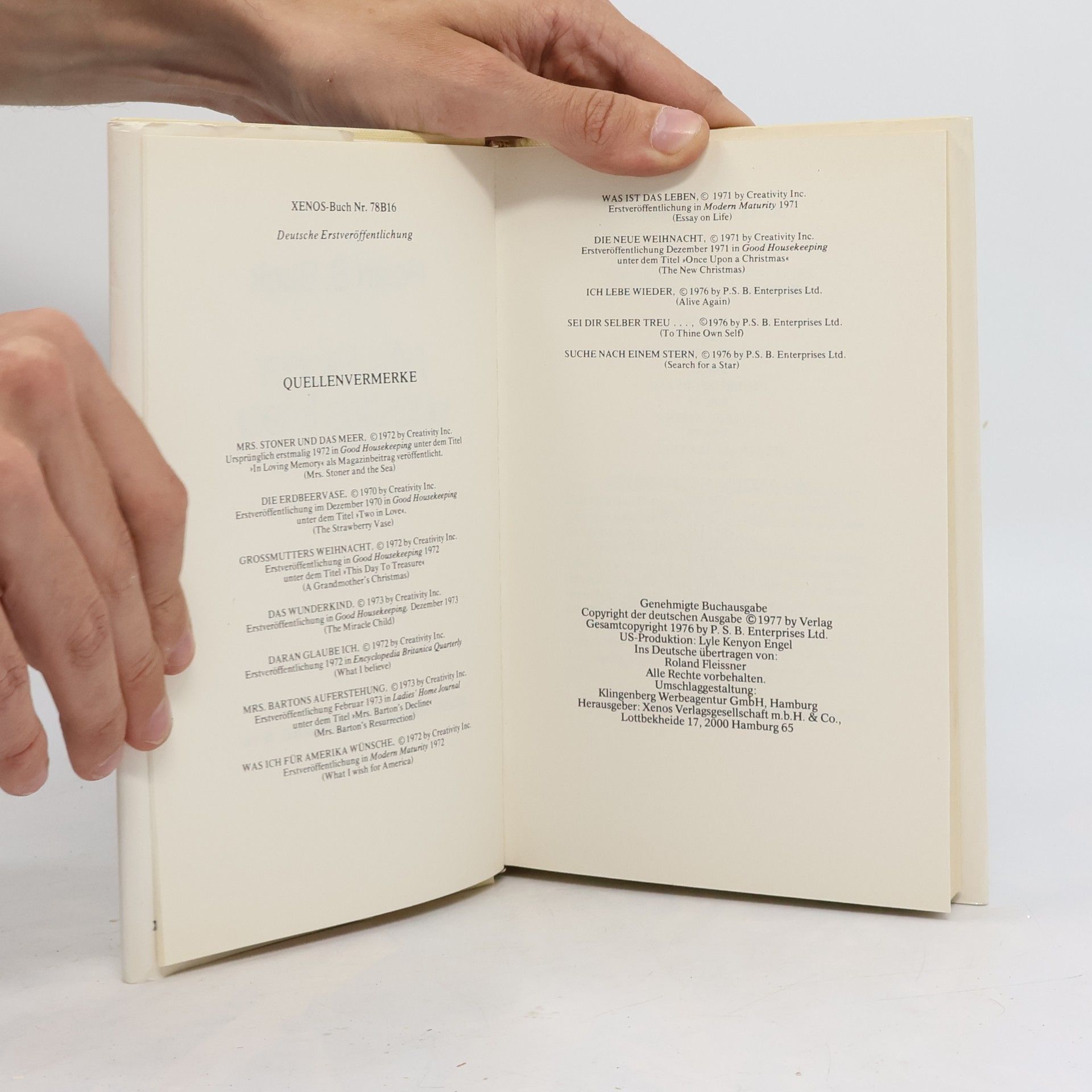 Pearl S. Buck Mrs. Stoner und das Meer und andere Erzählungen