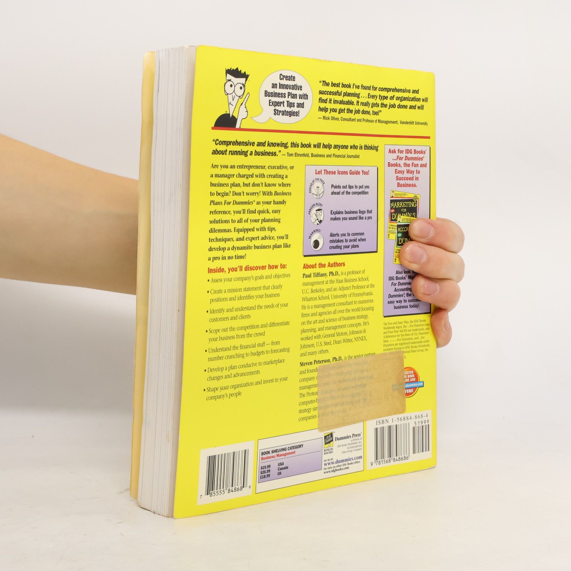 Paul Tiffany Business Plans For Dummies