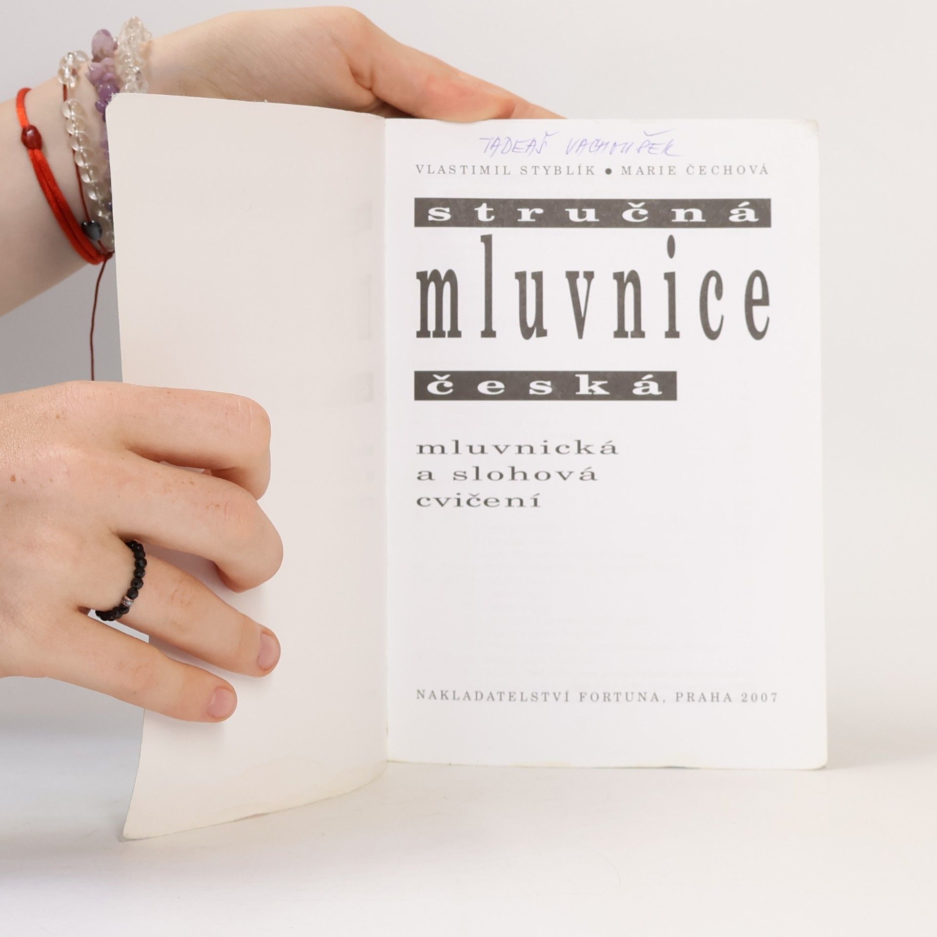 Vlastimil Styblík Stručná mluvnice česká : mluvnická a slohová cvičení