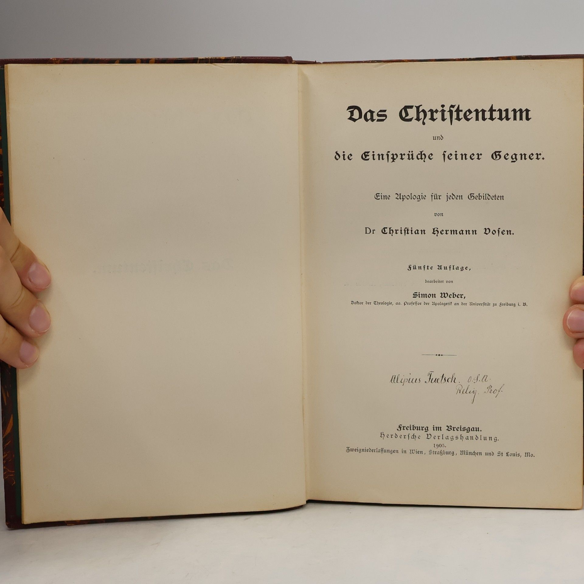 Christian Hermann Vosen Das Christentum und die Einsprüche seiner Gegner