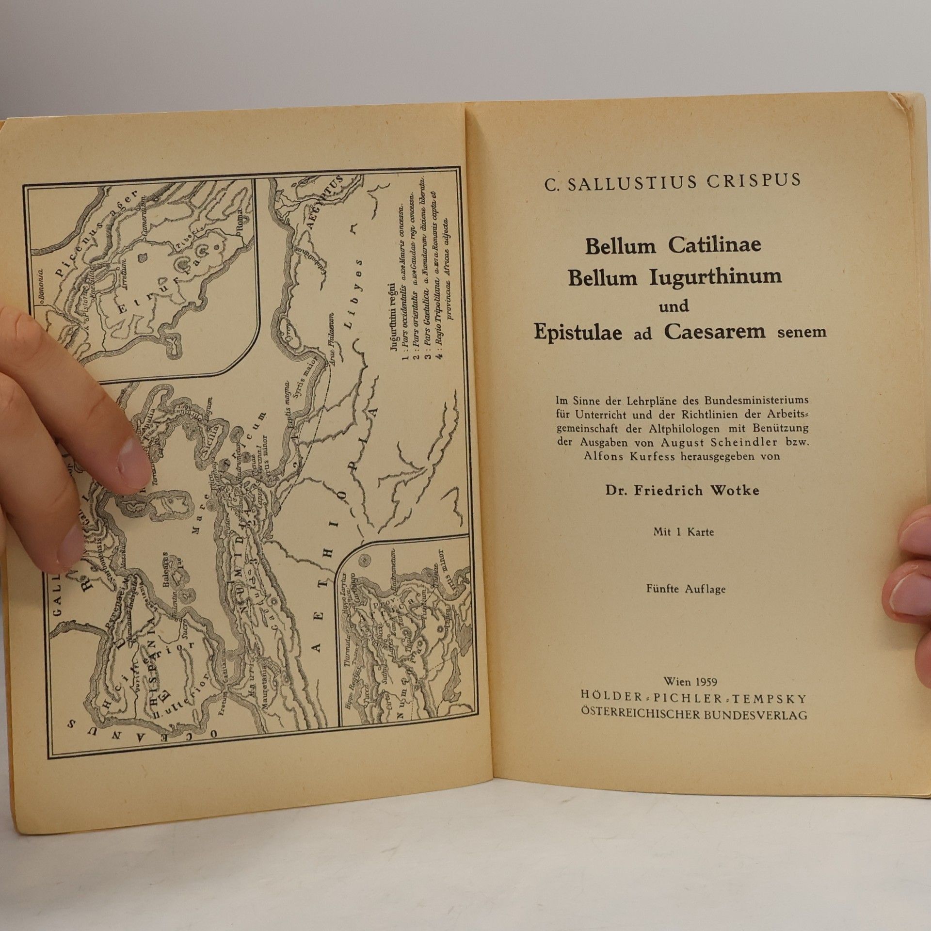 Gaius Sallustius Crispus Bellum Catilinae. Bellum Iugurthinum und Epistulae ad Caesarem senem