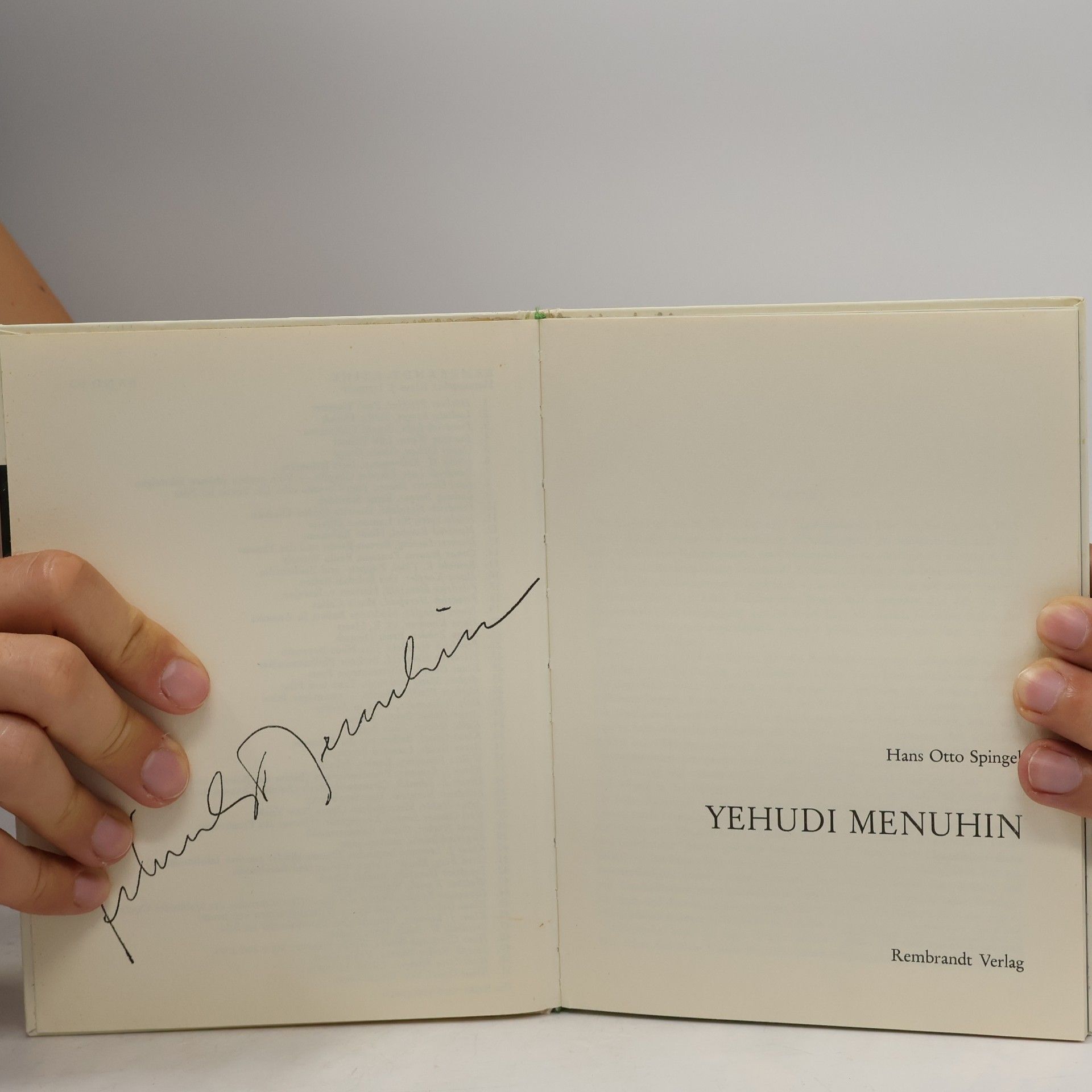 Hans Otto Spingel Yehudi Menuhin