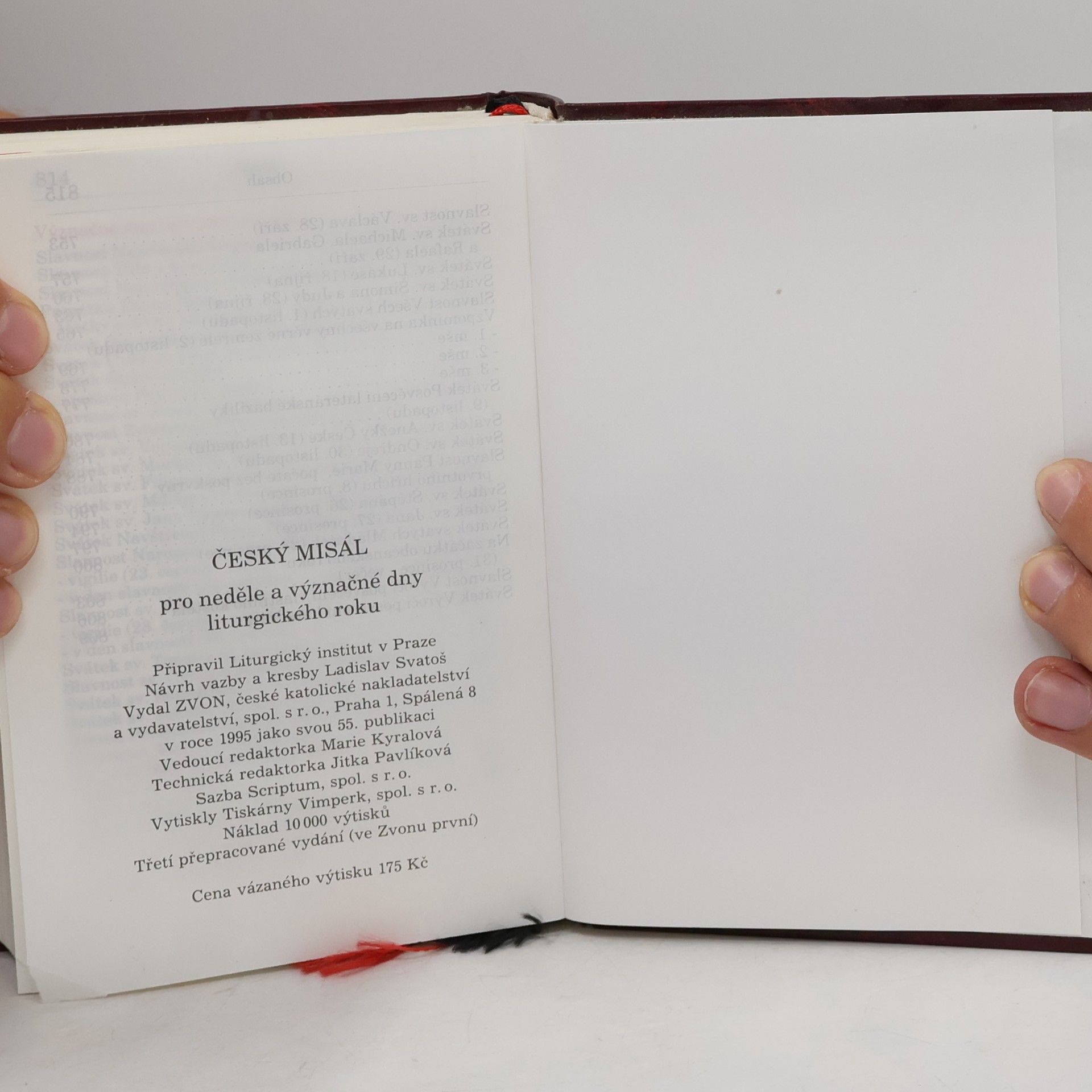 Various authors Český misál pro neděle a význačné dny liturgického roku