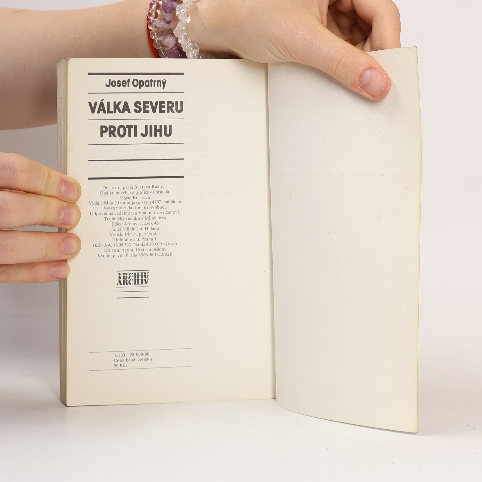 Josef Opatrný Válka Severu proti Jihu
