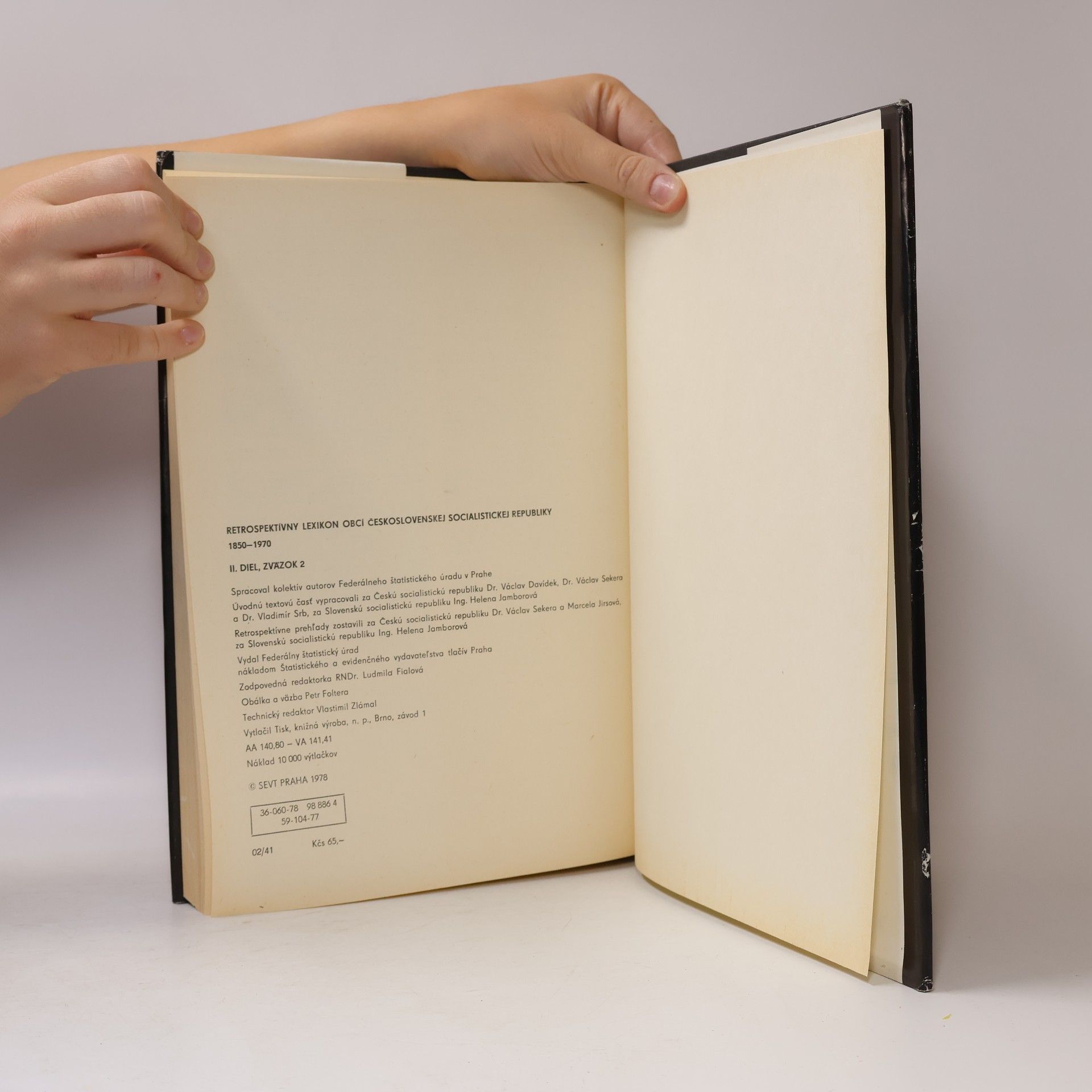 Kolektív autorov Retrospektivní lexikon obcí ČSSR 1850-1970. II. díl, 2. svazek