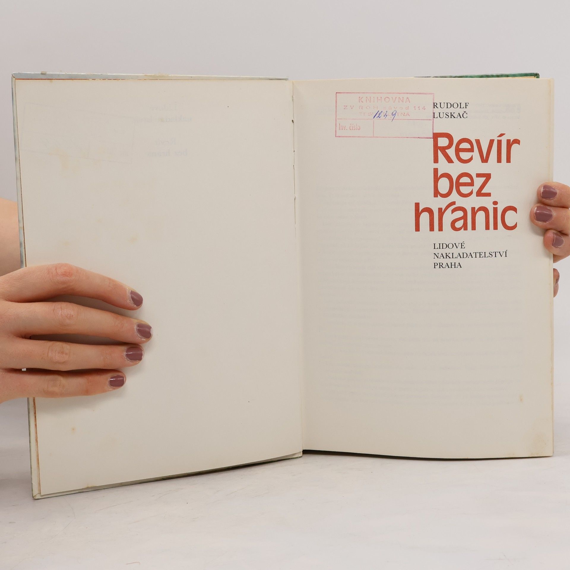 Rudolf Luskač Revír bez hranic