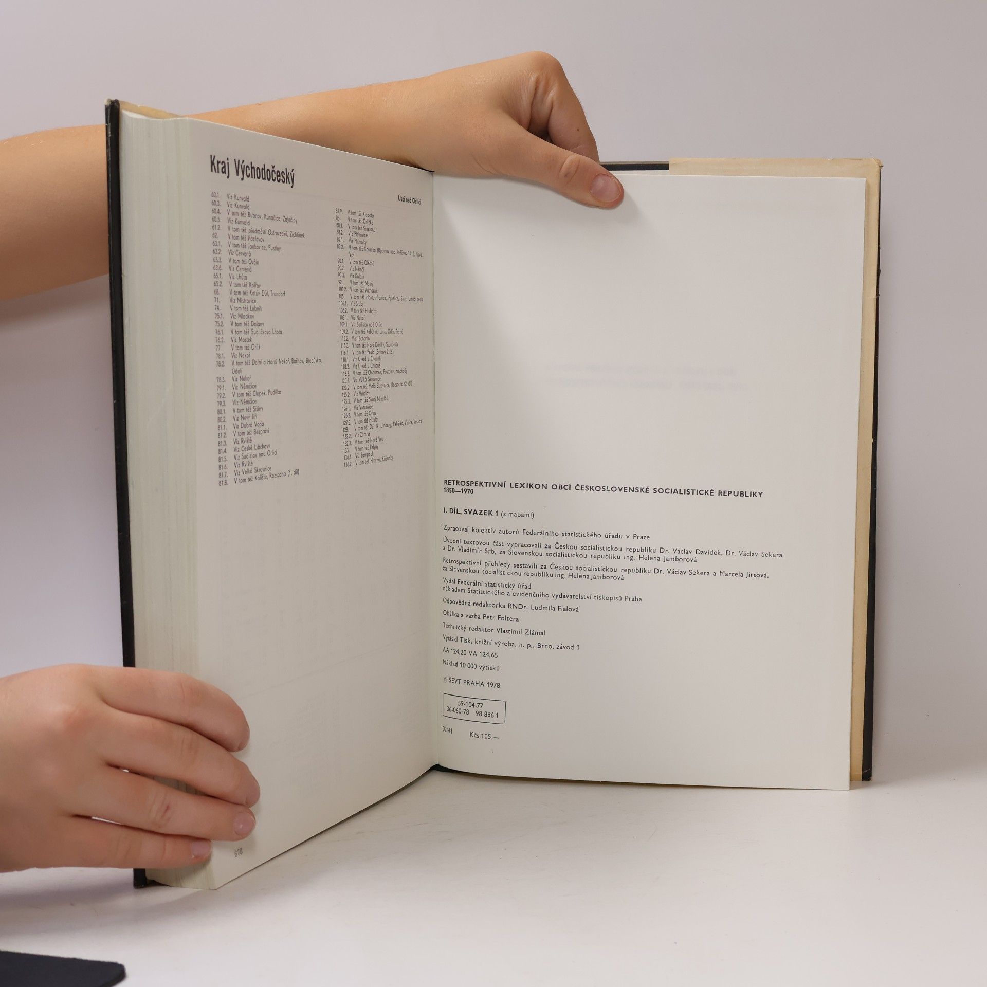 Autores varios Retrospektivní lexikon obcí ČSSR I/1