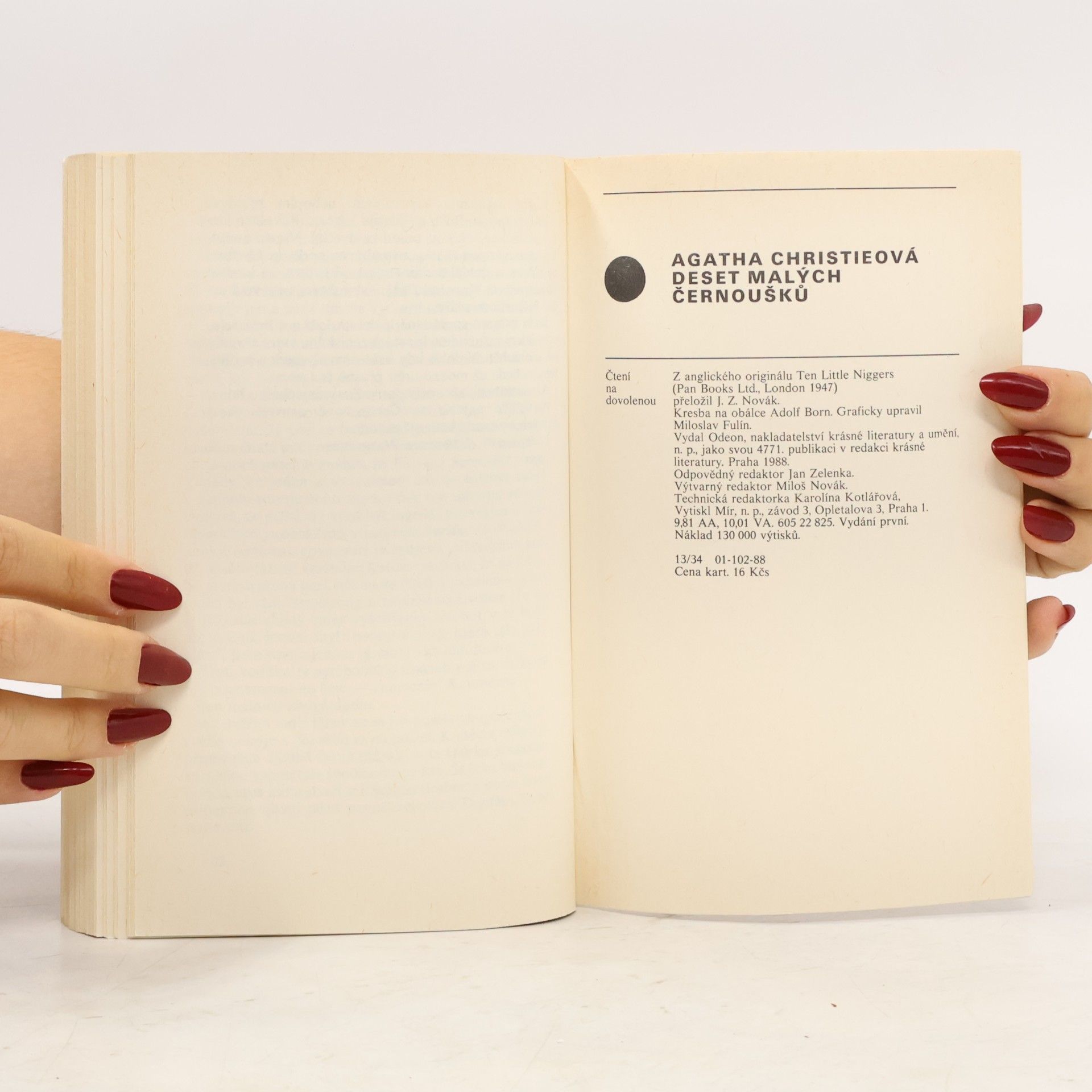 Agatha Christie Deset malých černoušků