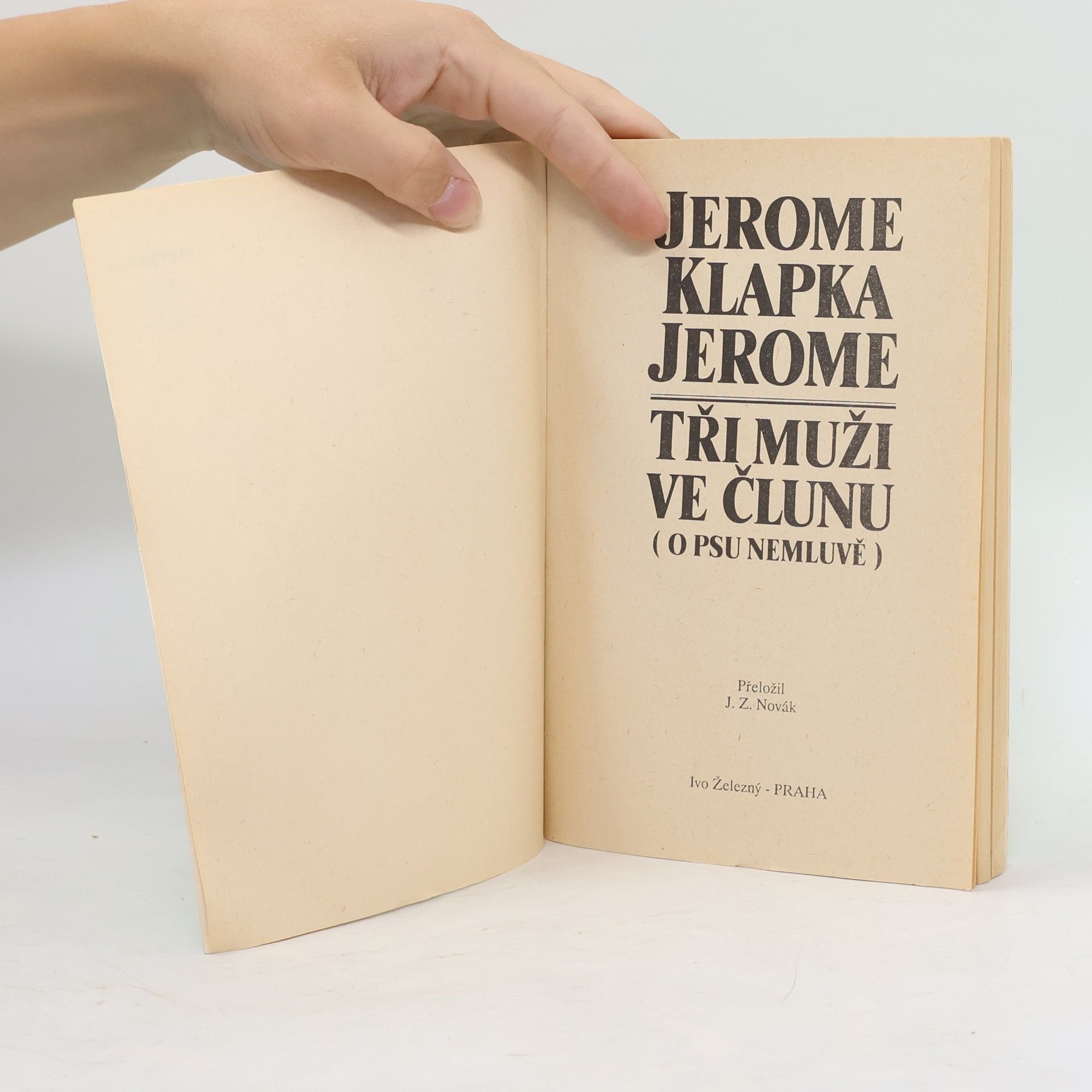 Jerome K. Jerome Tři muži ve člunu