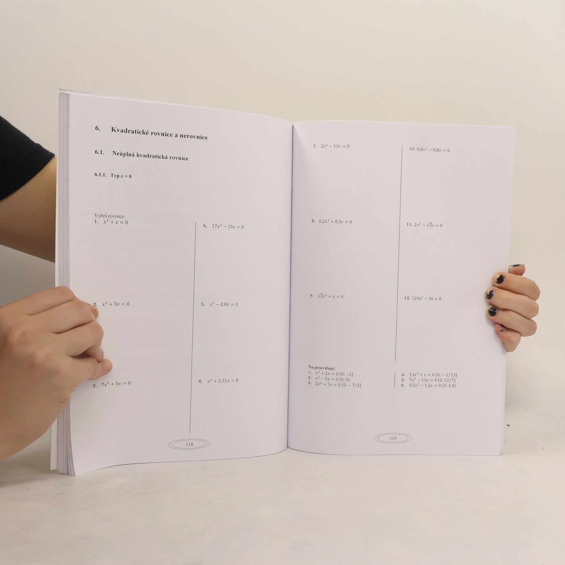 Daniela Hantová Helusová Matematika: pracovní sešit pro studenty prvních ročníků SŠ