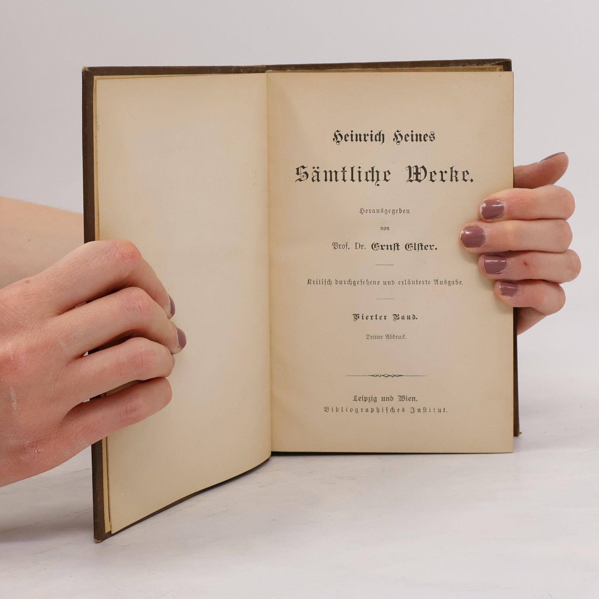 Heinrich Heine Heine IV. Der Salon