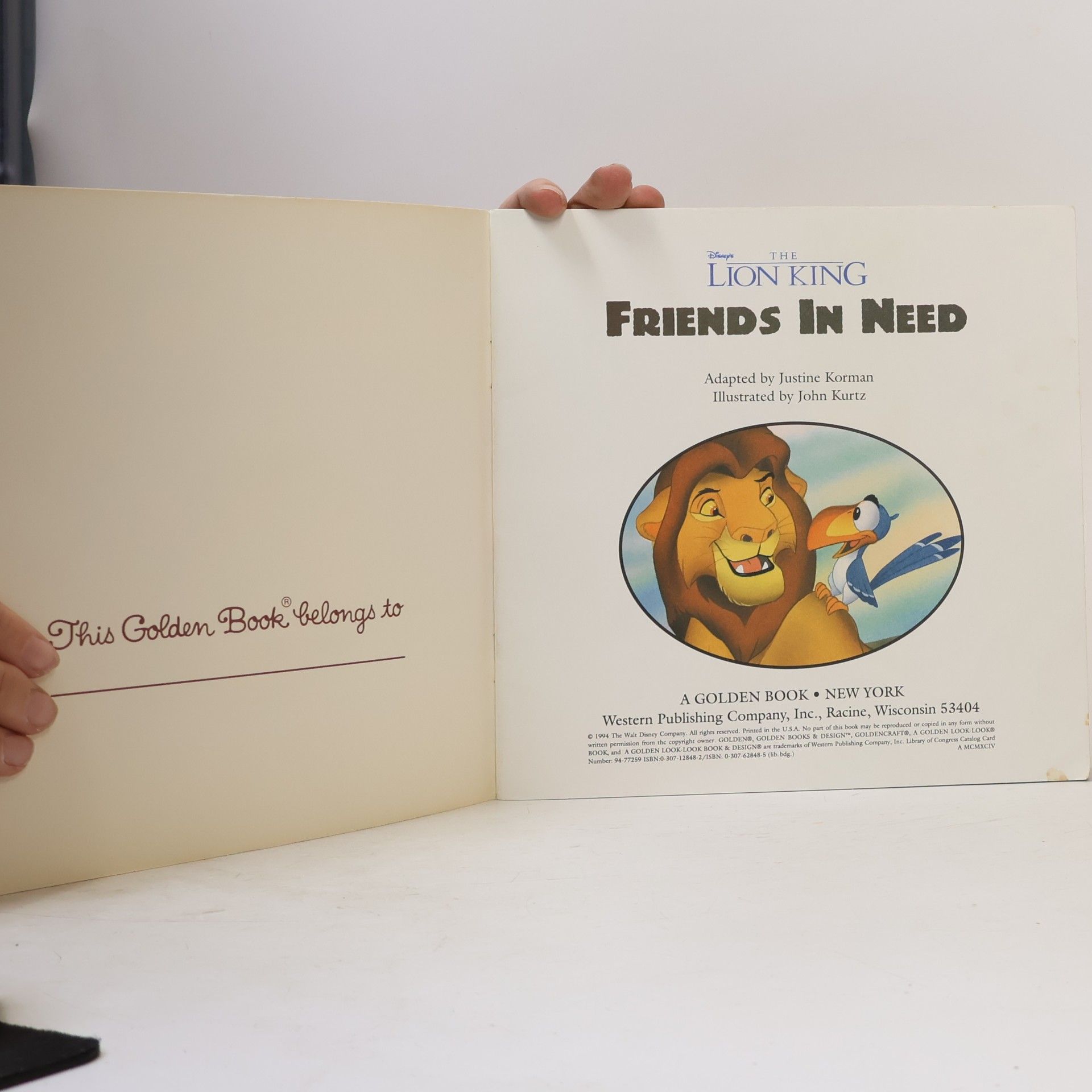 Justine Korman Fontes Disney's The Lion King: Friends in Need