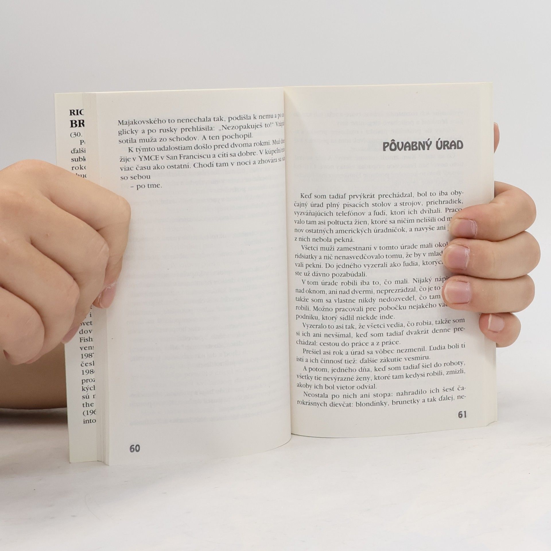 Richard Brautigan Pomsta trávnika : poviedky 1962–1970