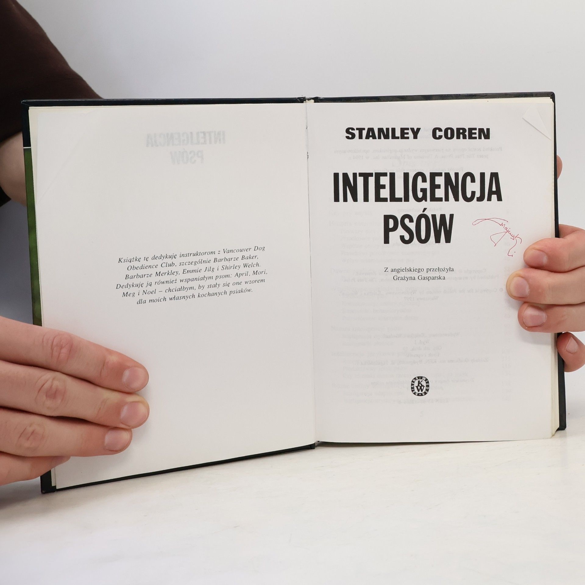 Grażyna Gasparska Inteligencja Psów