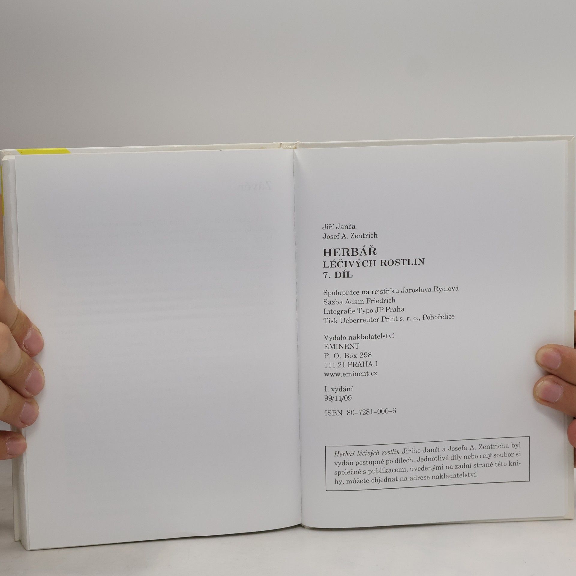 Jiří Janča Herbář léčivých rostlin 7. Receptář