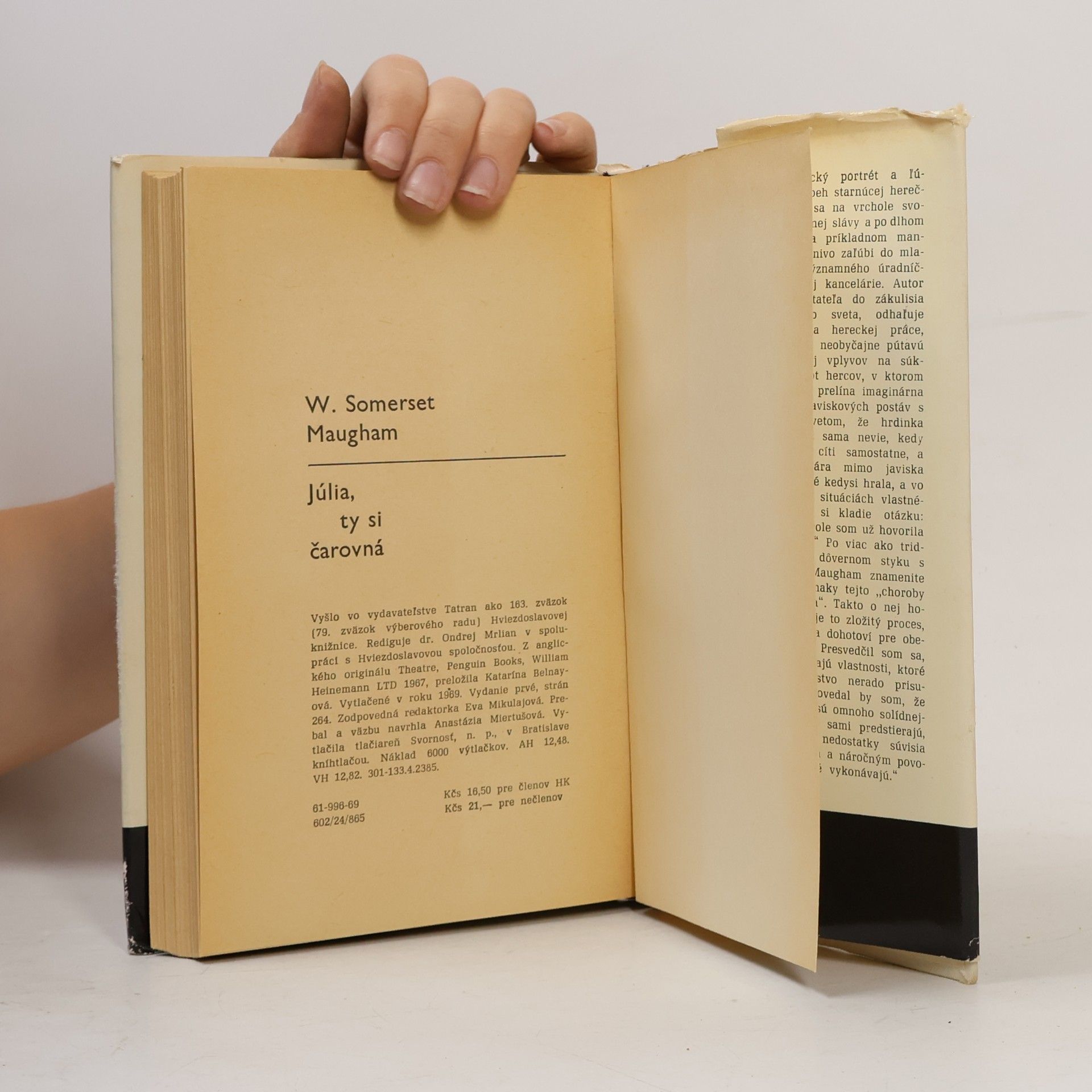 William Somerset Maugham Júlia, ty si čarovná