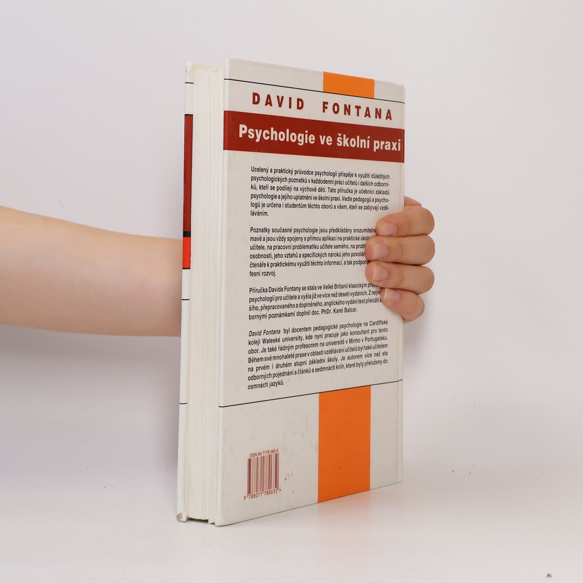 David Fontana Psychologie ve školní praxi