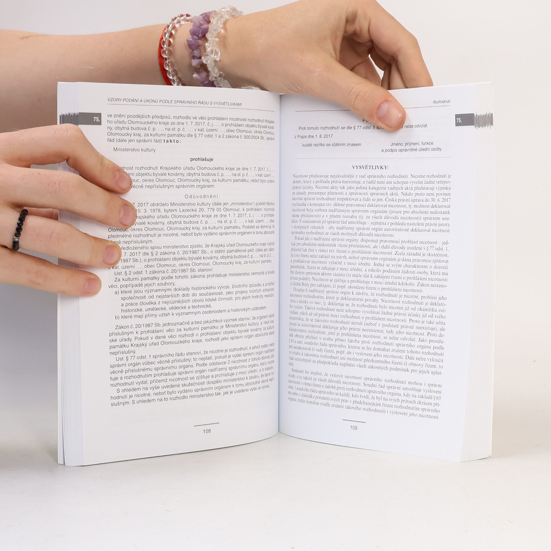 Autorenkollektiv Vzory podání a úkonů podle správního řádu s vysvětlivkami