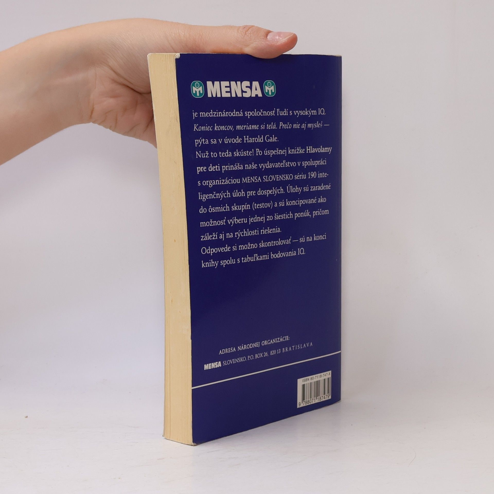 Autorenkollektiv Mensa 2. - Otestujte si svoje IQ (190 úloh pre dospelých)