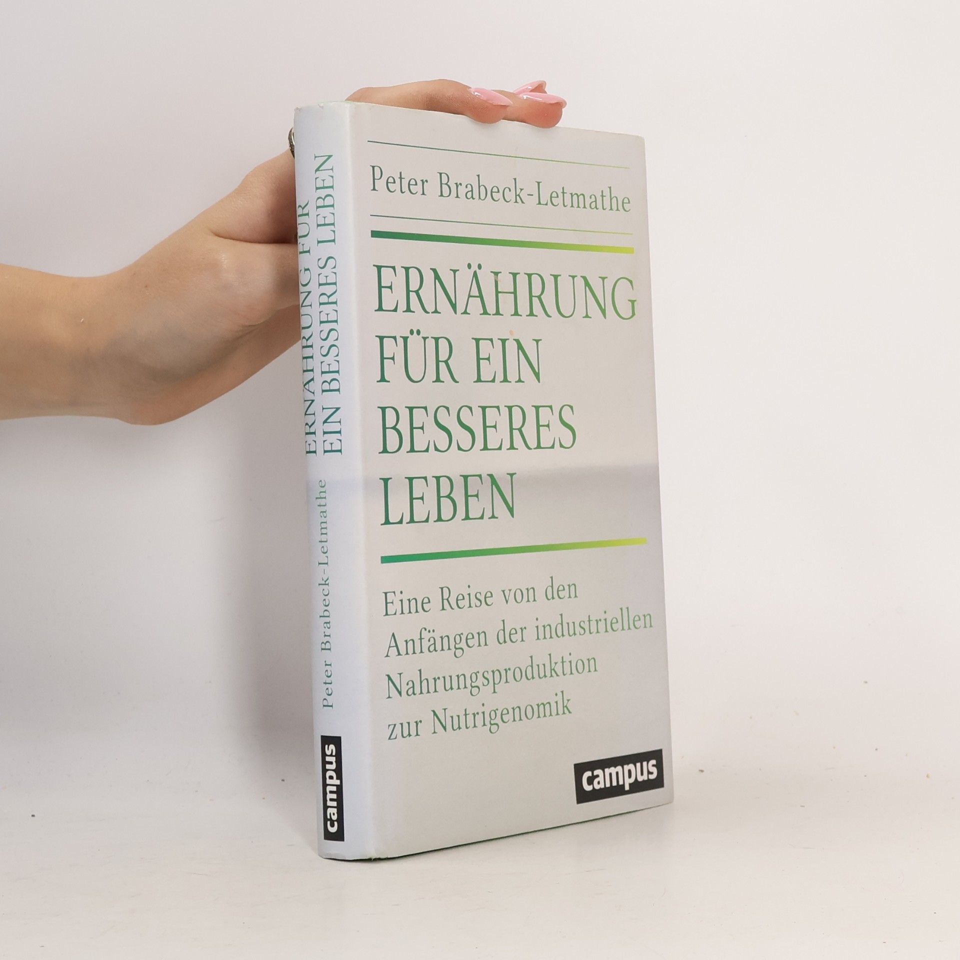 Peter Brabeck Letmathe Ernährung für ein besseres Leben