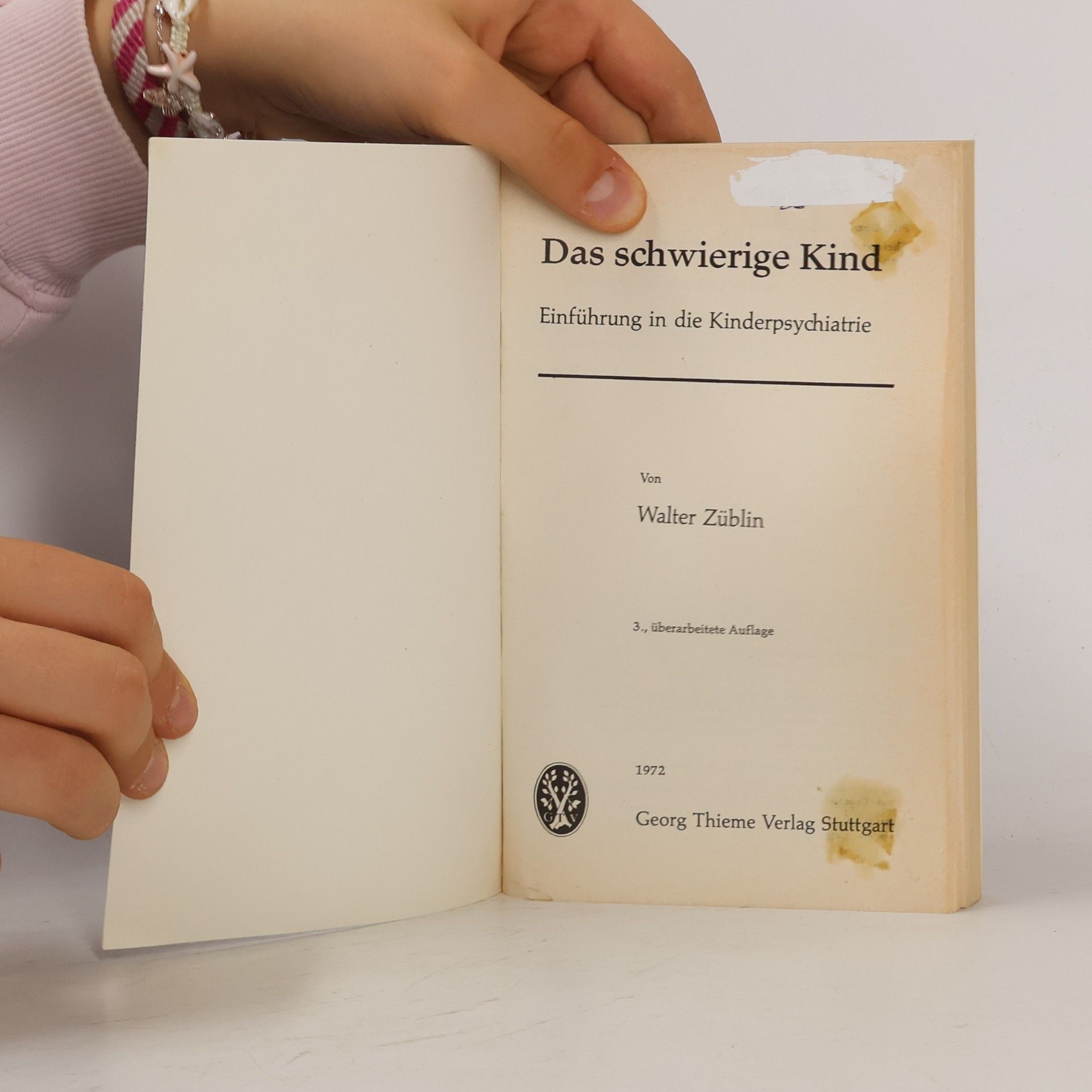Walter Züblin Das schwierige Kind