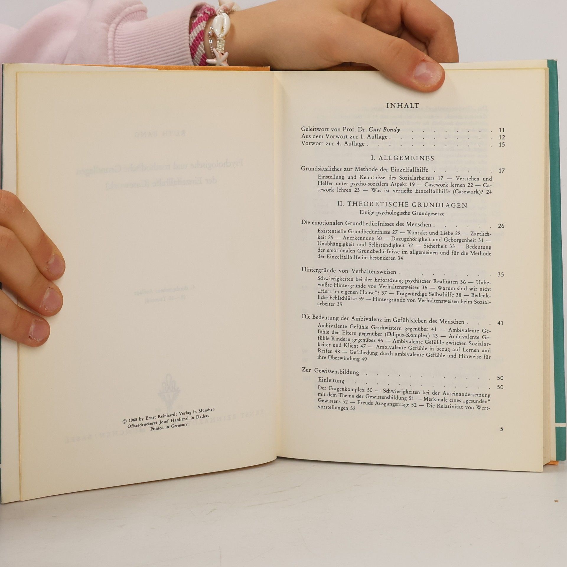 Ruth Bang Psychologische und methodische Grundlagen der Einzelfallhilfe