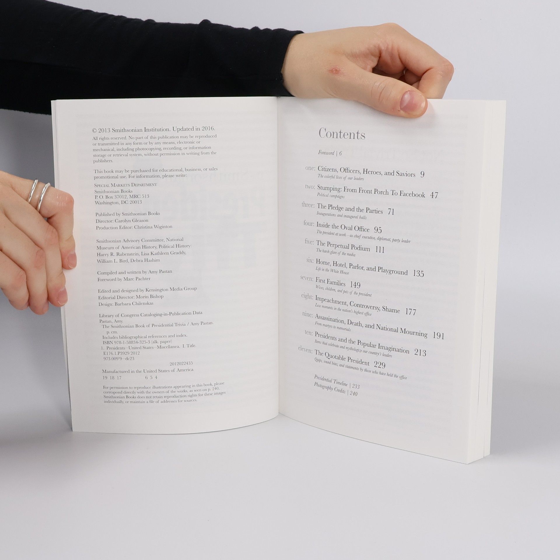 Amy Pastan The Smithsonian Book of Presidential Trivia