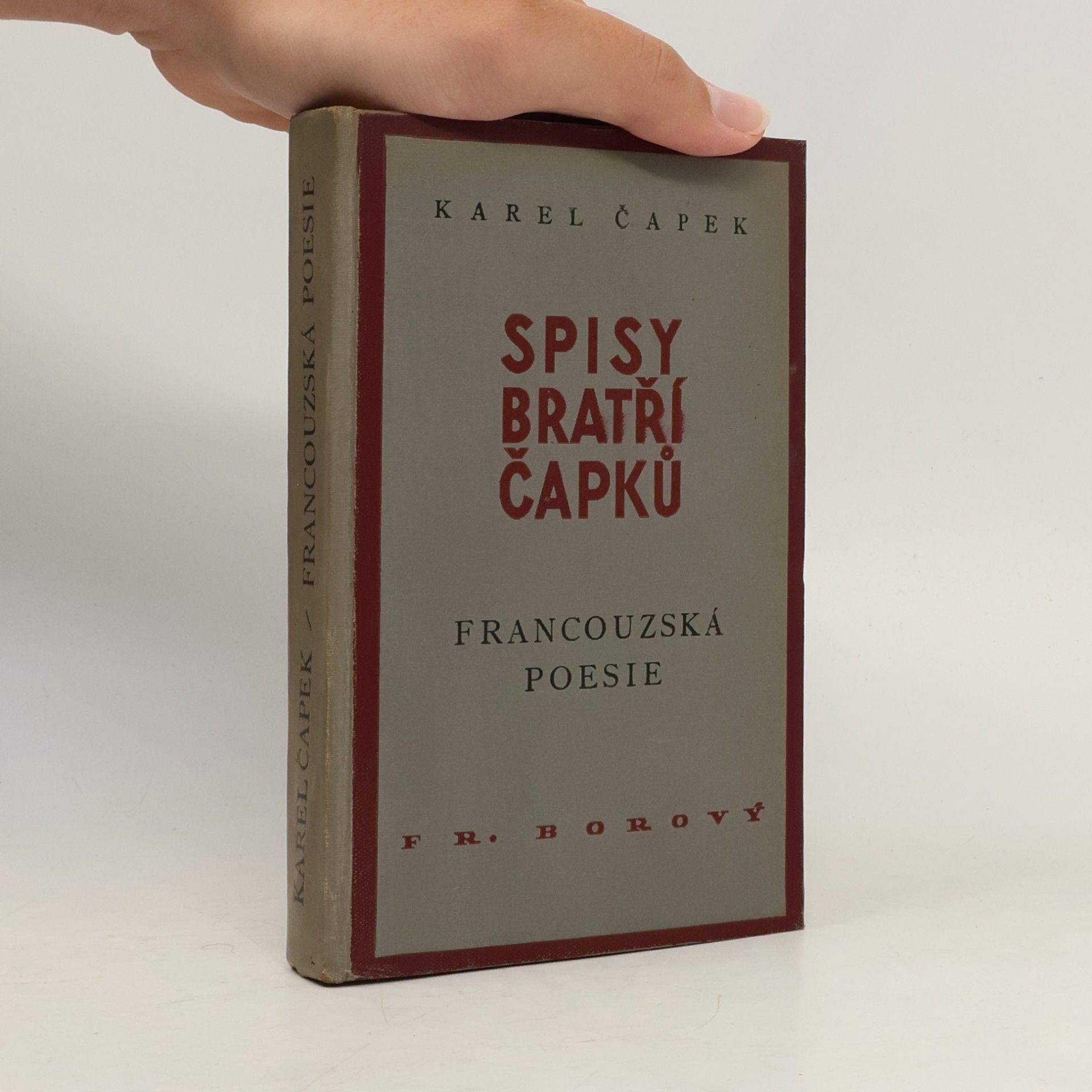 Karel Čapek Francouzská poesie