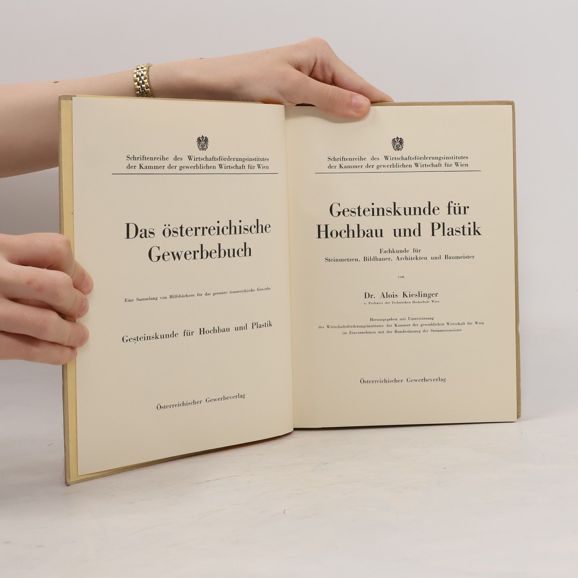 Alois Kieslinger Gesteinskunde für Hochbau und Plastik