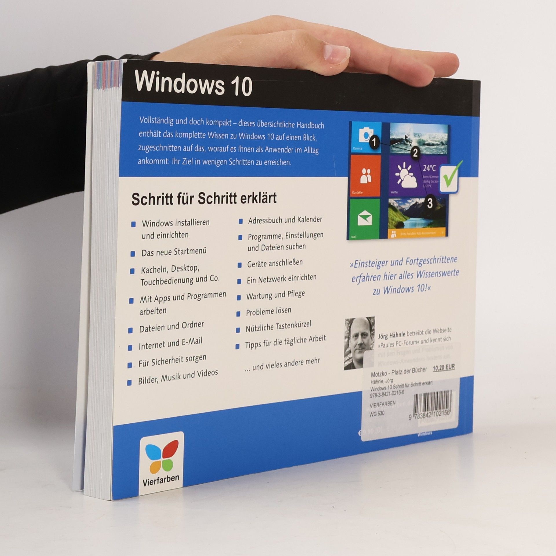 Jörg Hähnle Windows 10 - Schritt für Schritt erklärt
