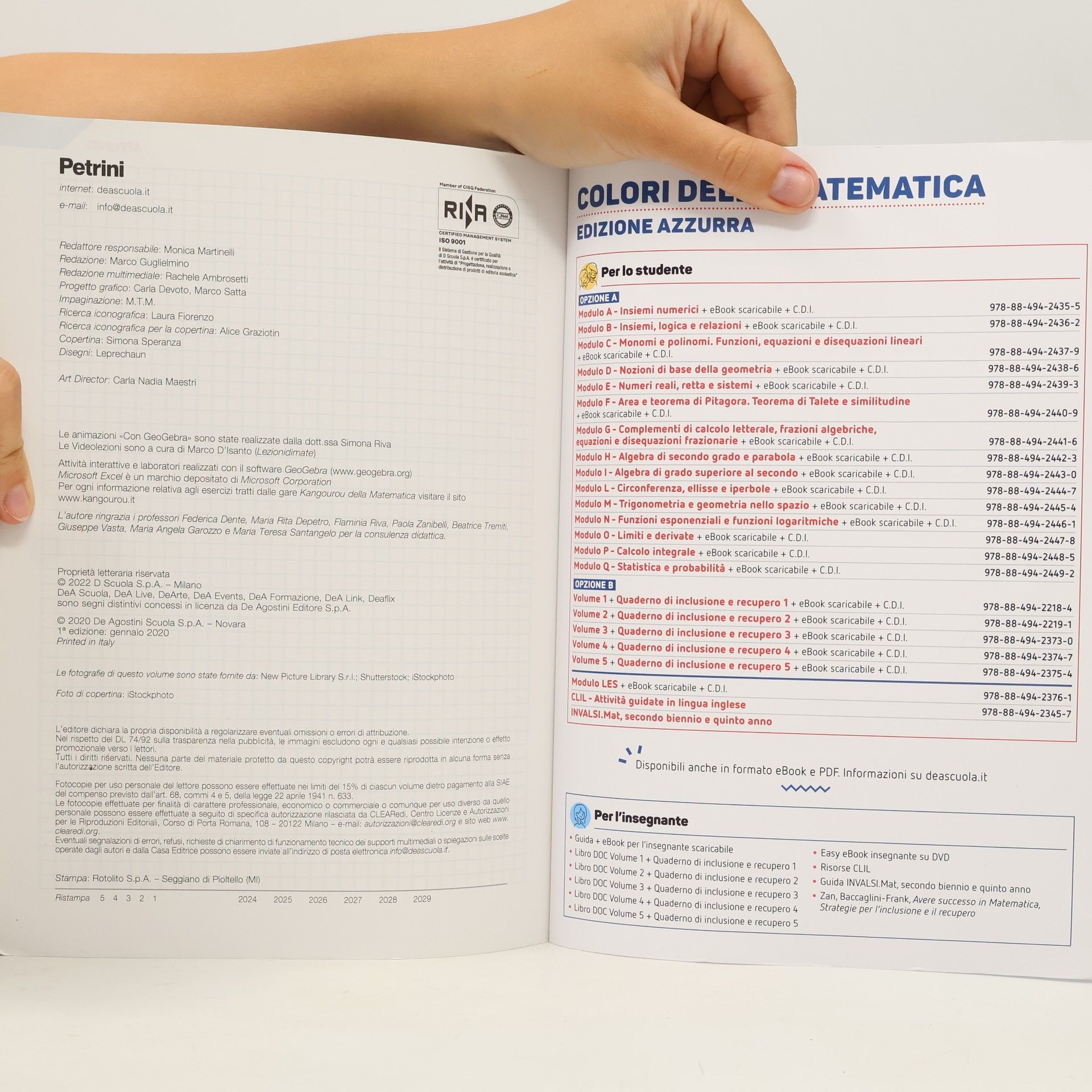 Leonardo Sasso Colori della Matematica