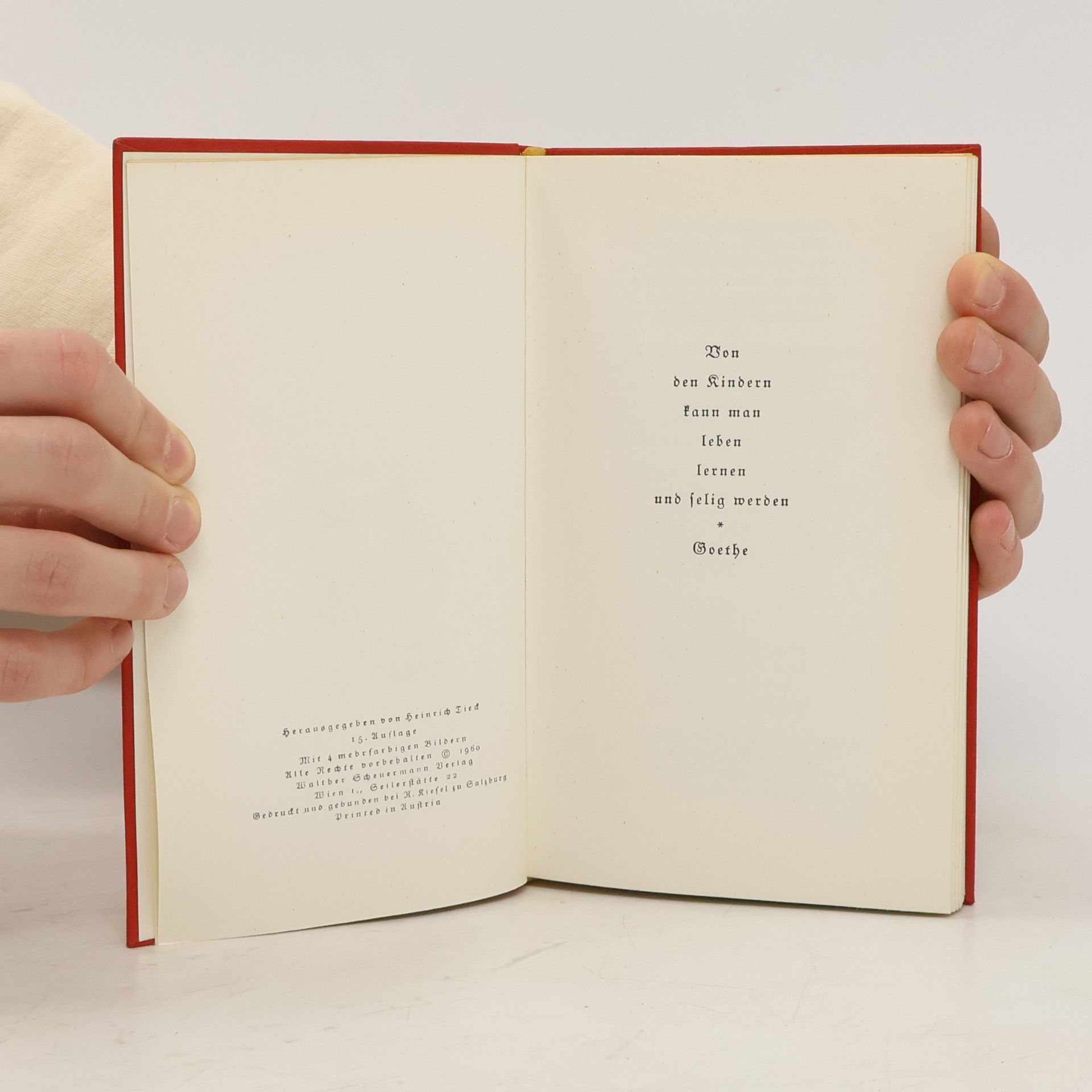 Heinrich Tieck Freude mit Kindern