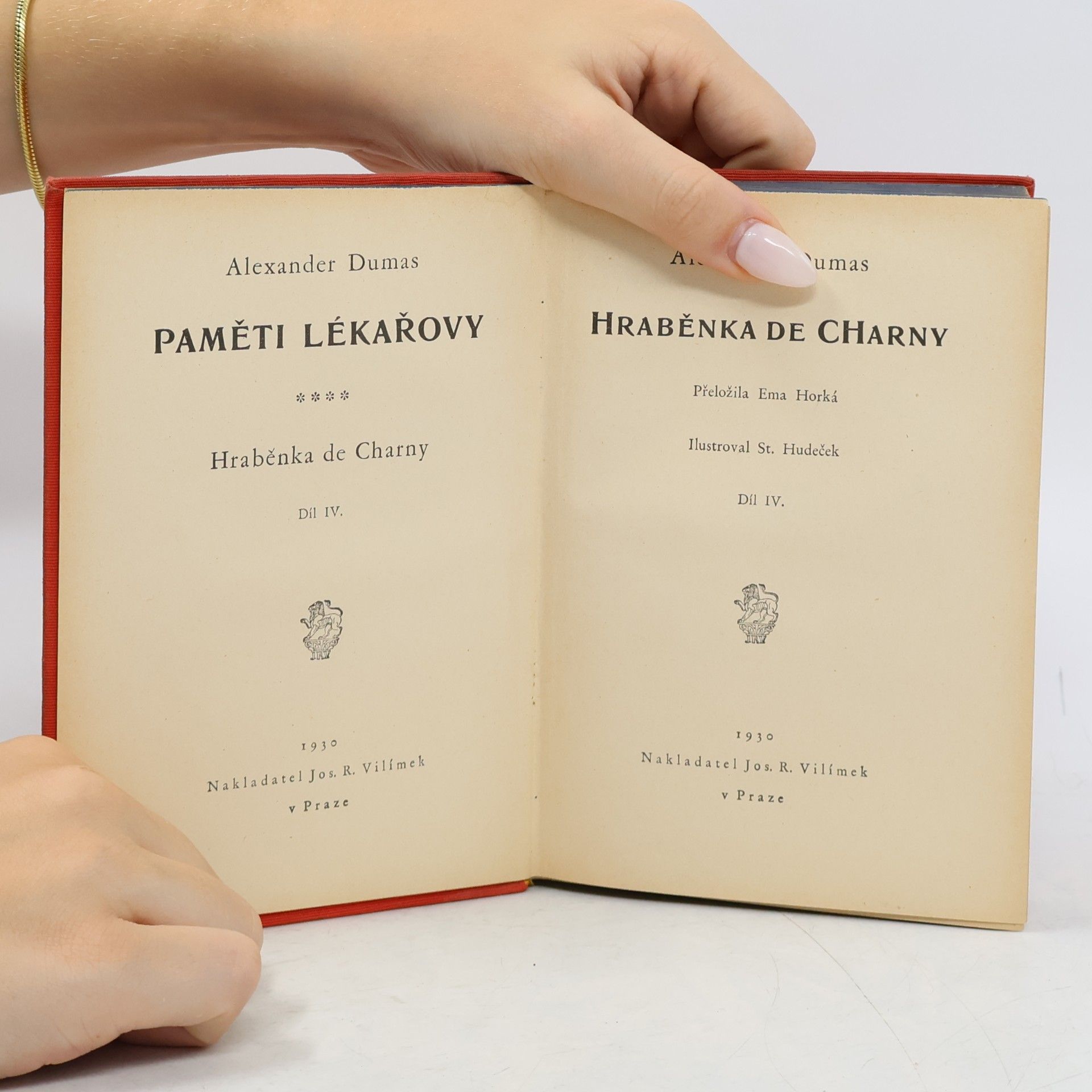 Alexandre Dumas Hraběnka de Charny IV.
