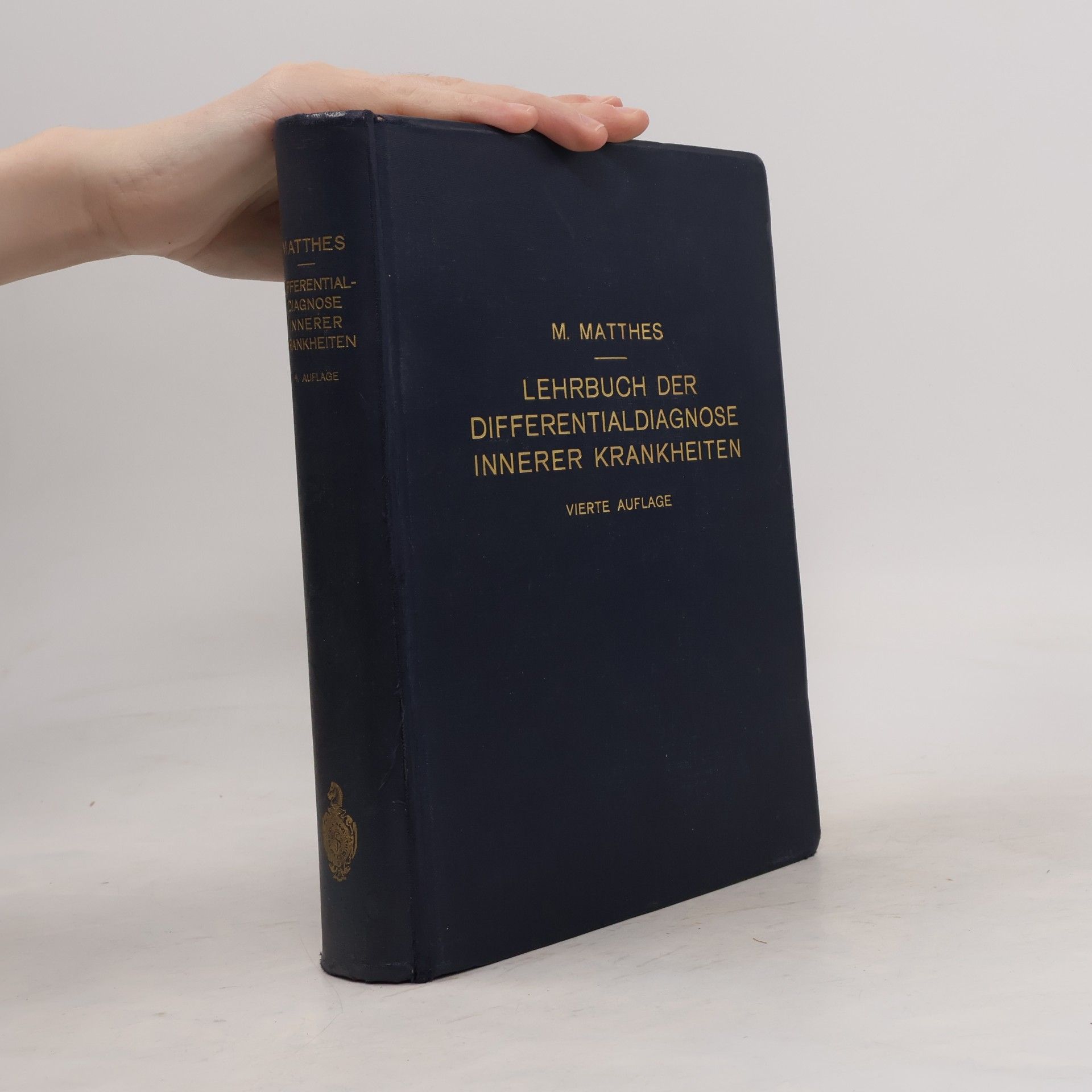 Max Matthes Lehrbuch der Differentialdiagnose innerer Krankheiten