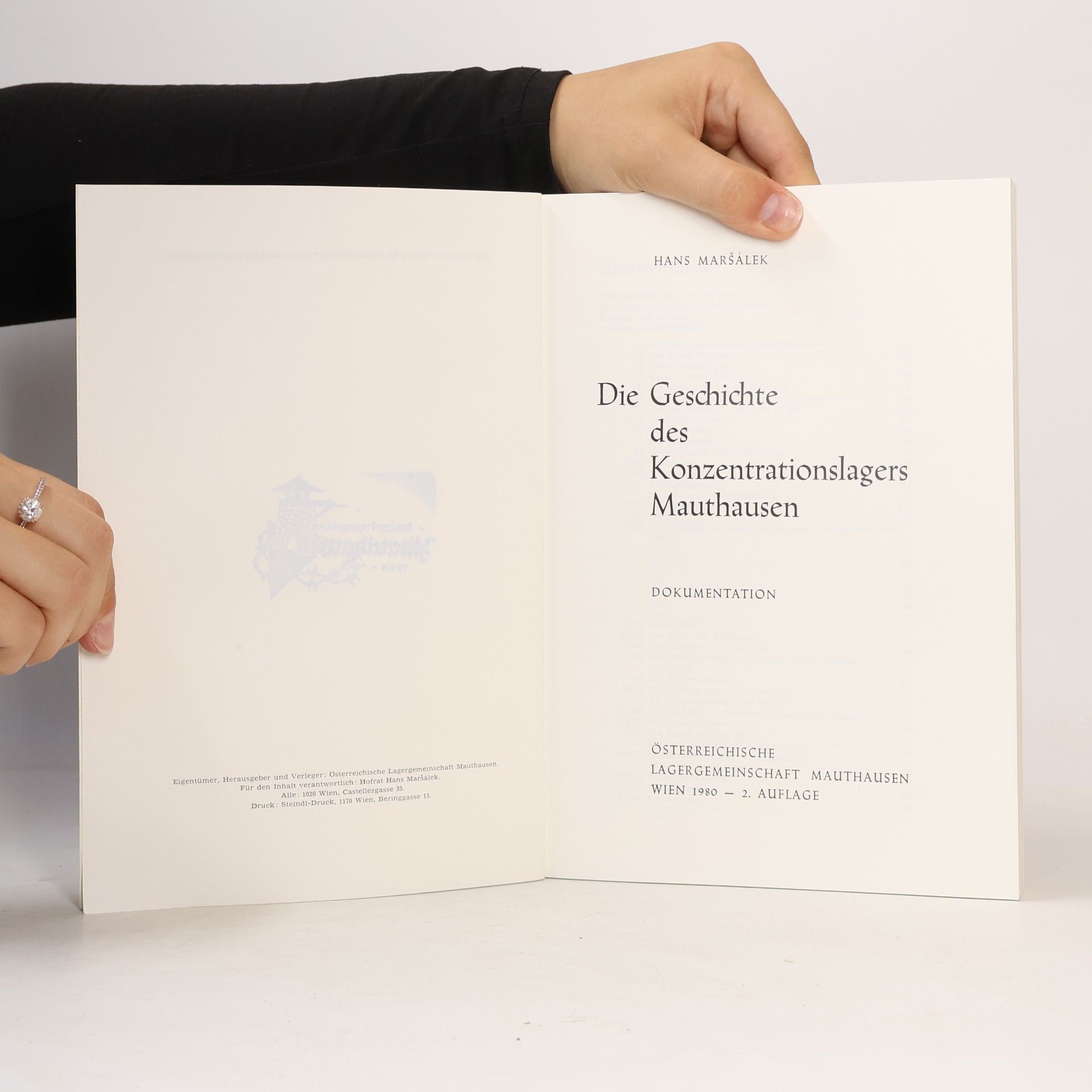 Hans Marsalek Die Geschichte des Konzentrationslagers Mauthausen