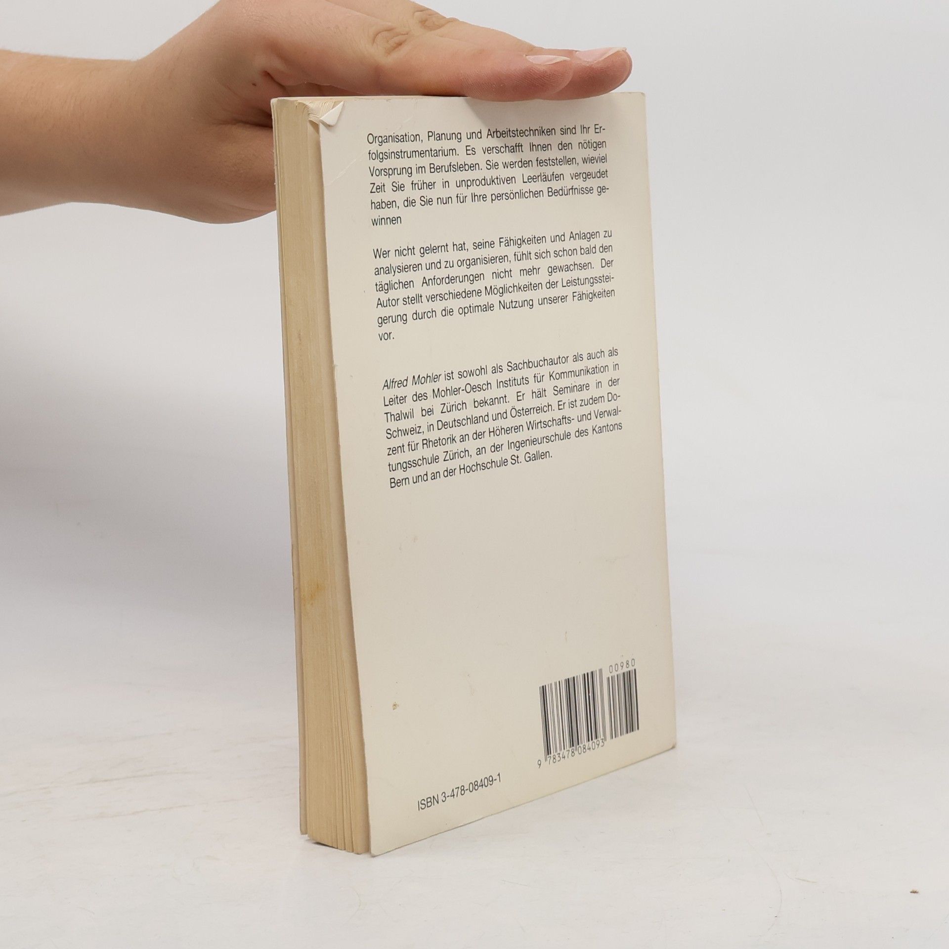 Alfred Mohler Mit Tatkraft in den Tag