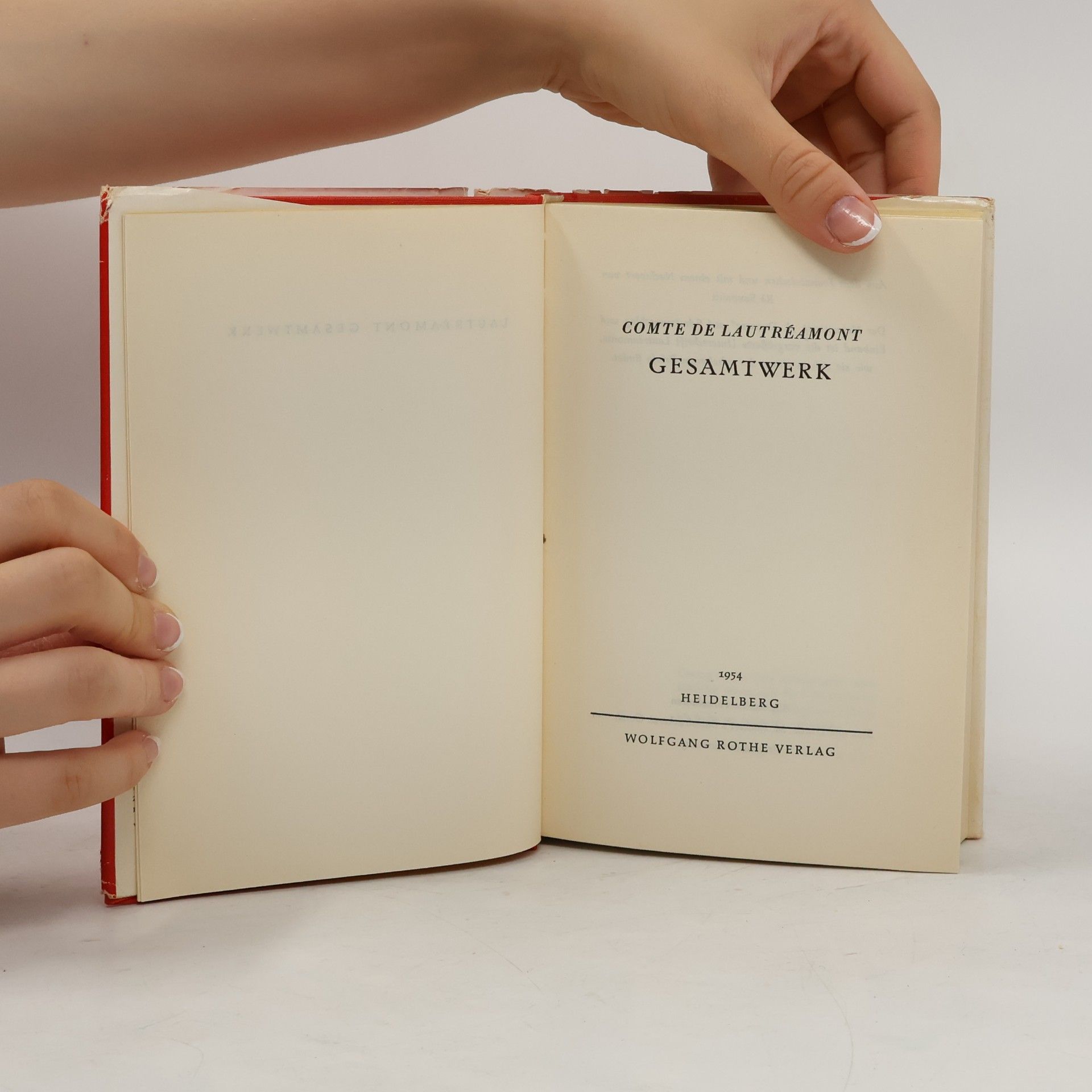 Lautréamont Comte de Gesamtwerk