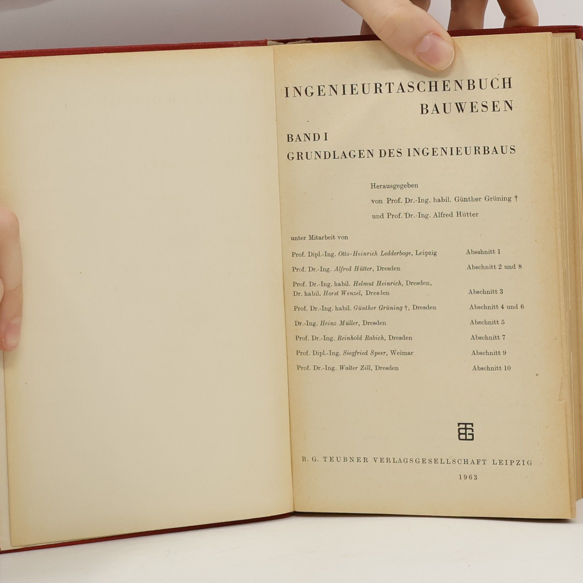 Various authors Grundlagen des Ingenieurbaus I.